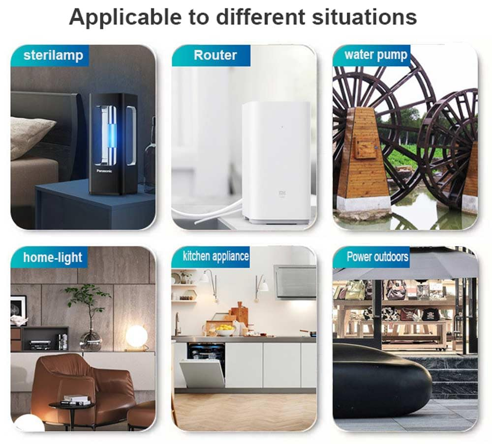 Wireless Remote Control Electrical Outlet Switch for Lights, Fans, Christmas Lights, Small Appliance, Long Range White (Learning Code, 2Rx-1Tx) 3000W/16A image number 1