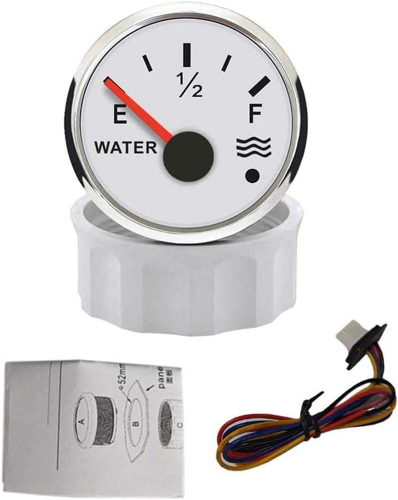 ELING 52Mm Water Level Gauge Meter 0-190Ohm 240-33Ohm Signal Adjustable with Backlight with Alarm for Car Trucks image number 5