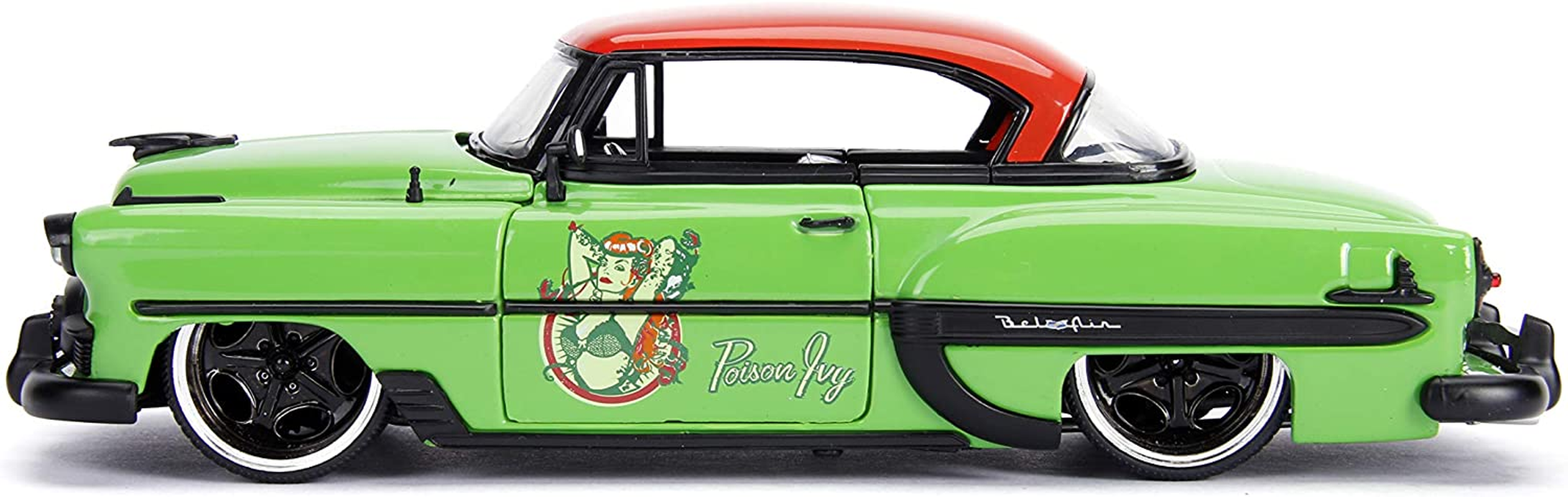Jada 1:24 Poison Ivy W/1953 Chevy Bel Air Bombshells Movie,Green