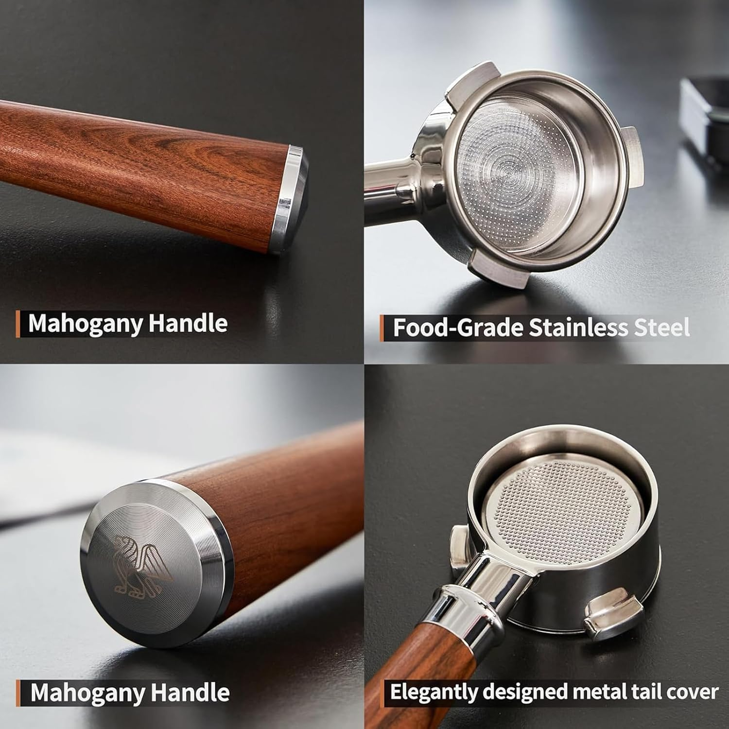 54Mm Bottomless Portafilter, 54Mm Bottomless Naked Portafilter, Fit Brevile 8 Series and Brevile Barista Bambino Espresso Coffee Machine image number 5