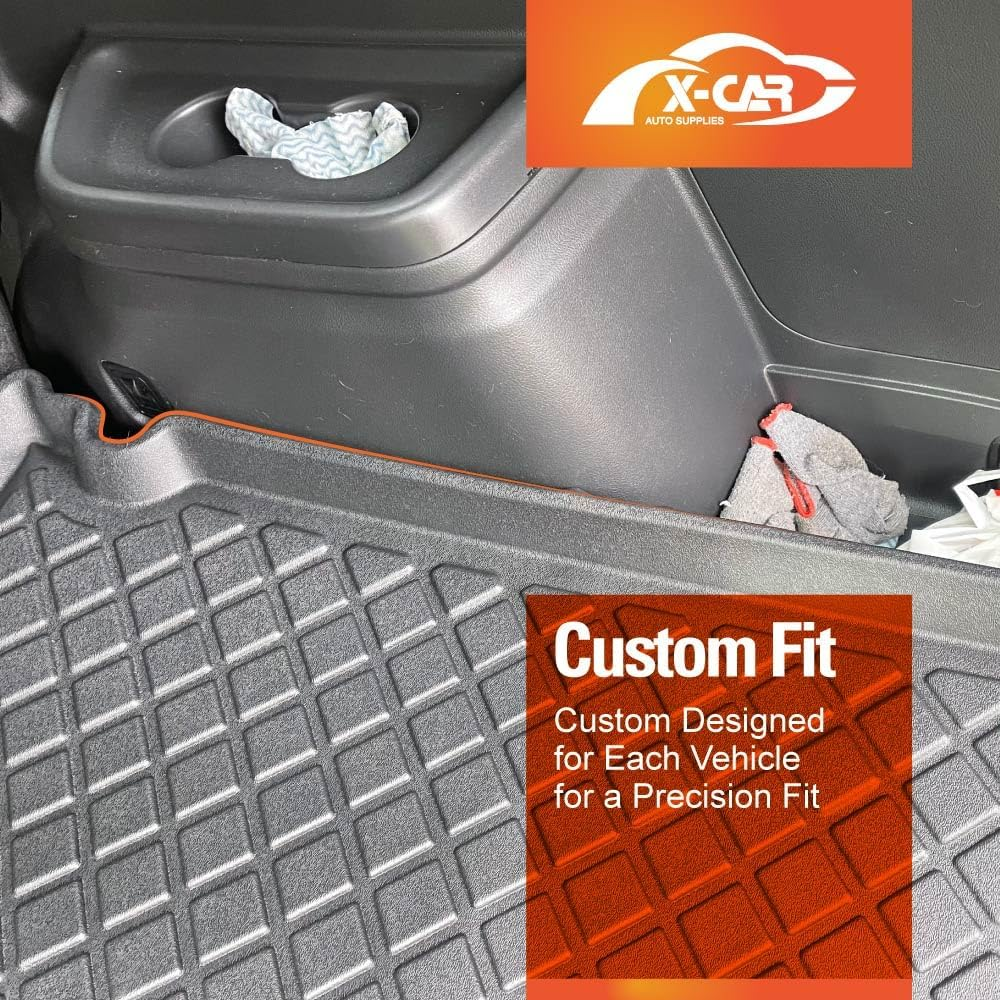 X-CAR Cargo Trunk Rubber Waterproof Mat Boot Liner Compatible with Mitsubishi Outlander 2012 2013 2014 2015 2016 2017 2018 2019 2020 ZJ ZK ZL image number 1