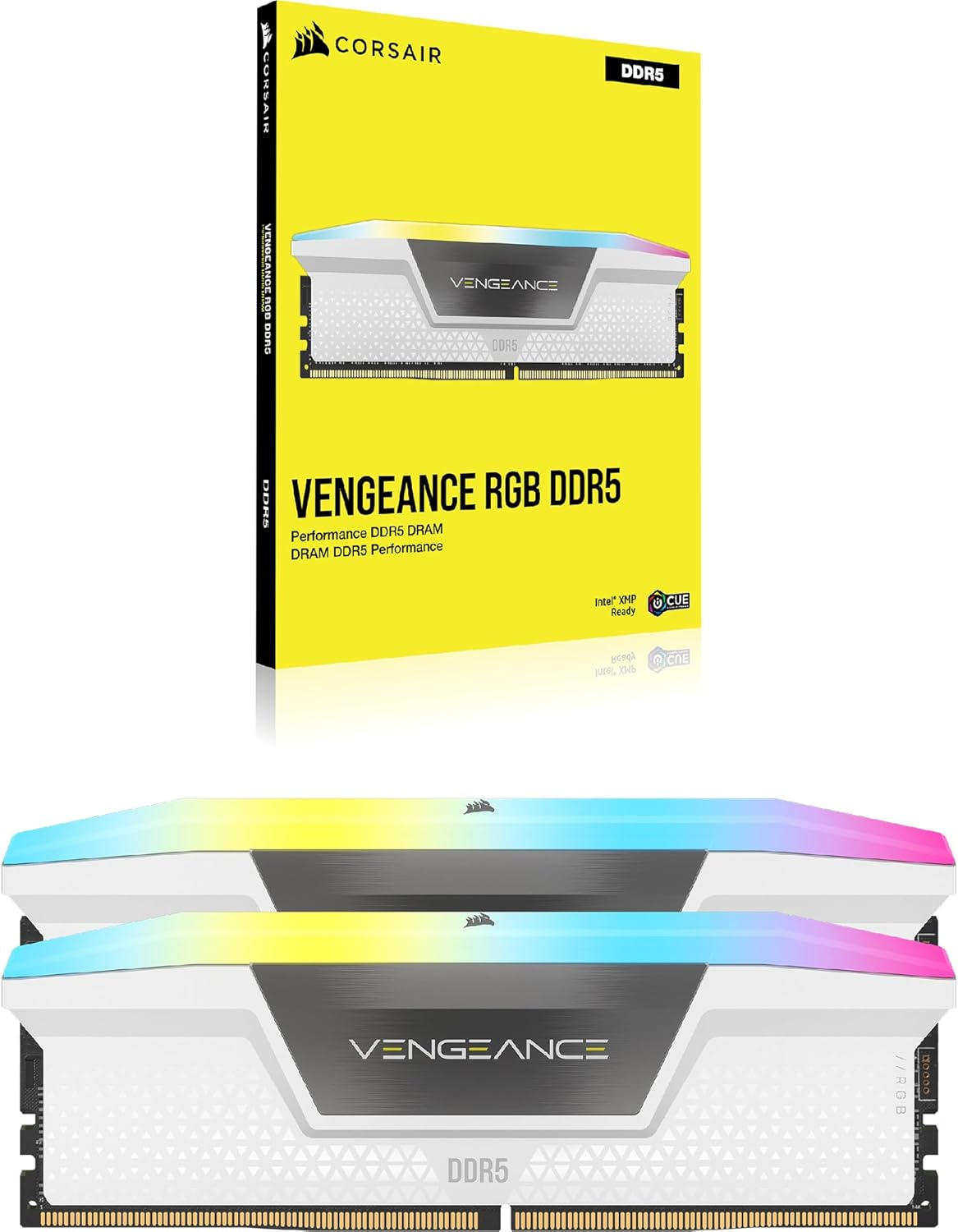 CORSAIR Vengeance RGB DDR5 RAM 64GB (2X32Gb) 6000Mhz CL30 Intel XMP Icue Compatible Computer Memory - White (CMH64GX5M2B6000C30W) image number 4
