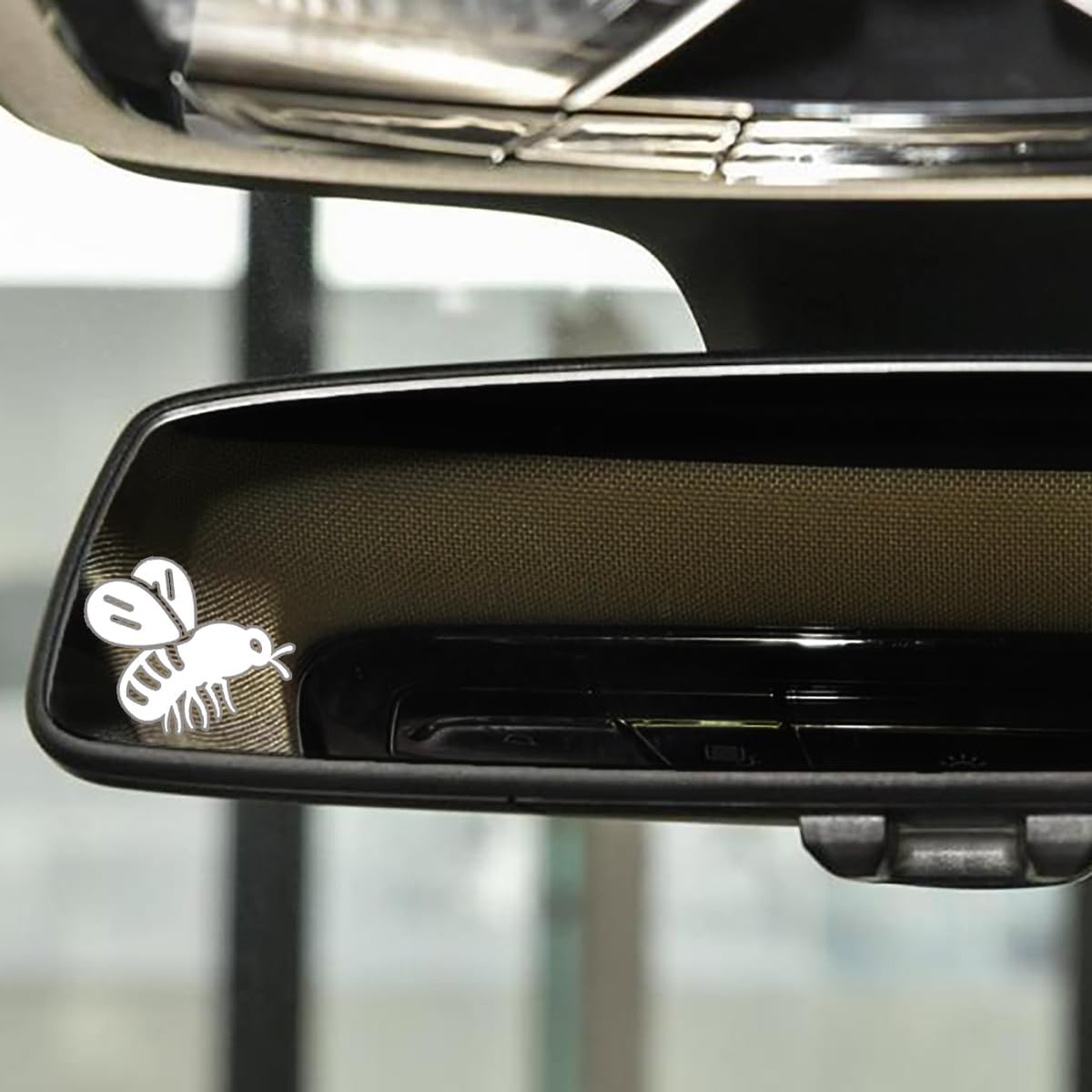 3X Love You, Drive Safe Holographic Car Mirror Decal Stickers for Cars Rearview Decal for Women Cute Decals Vinyl Affirmation Stickers for Window, Tumbler and Water Bottle (White)