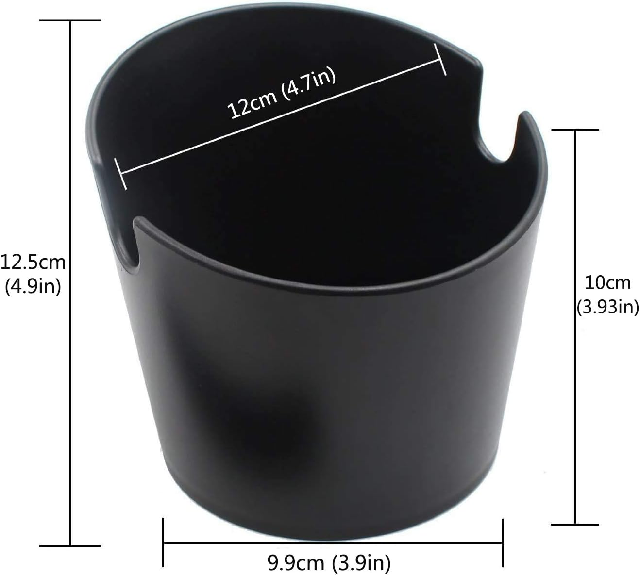 Yolococa Espresso Coffee Knock Box Container for Coffee Grounds Black image number 2