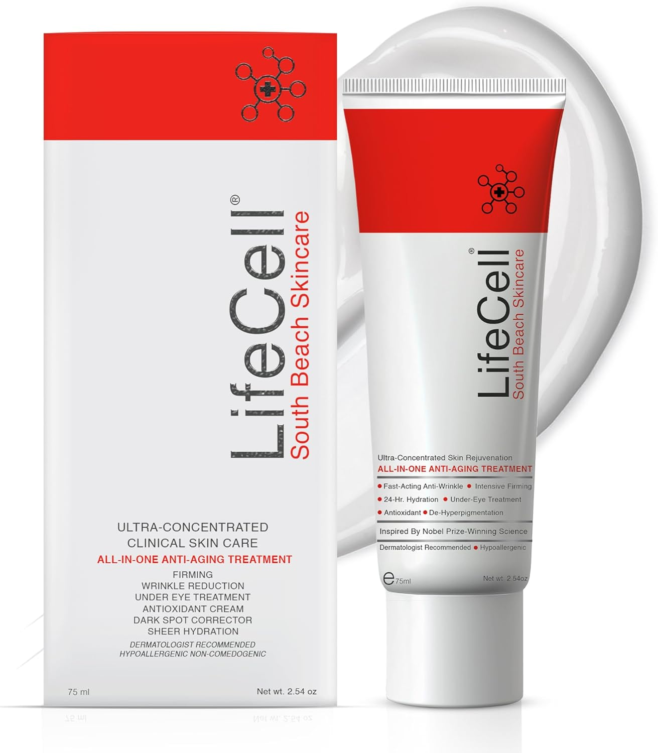 Lifecell South Beach Skincare: All in One Anti-Aging Treatment 2.54 Oz image number 3