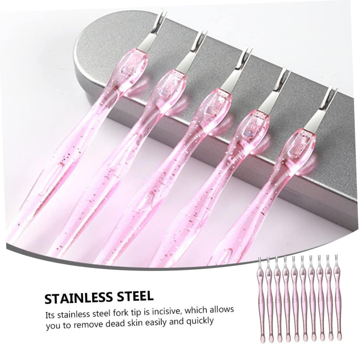 DEARMAMY 10Pcs Nail Filers Manicure Pedicure Tools Dead Skin Trimmers for Nail Care