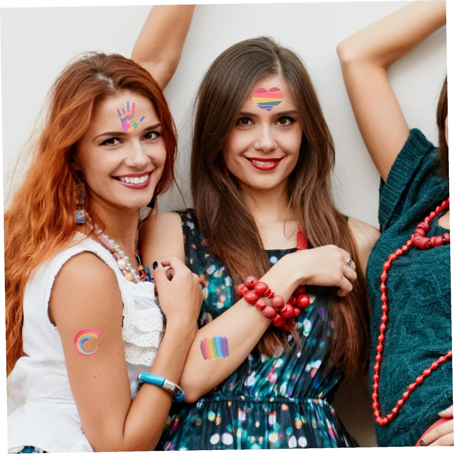 BATHVEVE Rainbow Pride Temporary 24Pcs, Gradient Face and Body Stickers, Lgbt Gay Rainbow for Festival Party Celebration in Australia image number 3