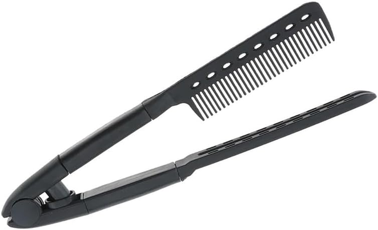 Professional Folding V Comb: Hair Straightening & Styling Brush - Salon-Grade Hairdresser Tool for Sleek & Curly Looks - Heat Resistant & Durable image number 6