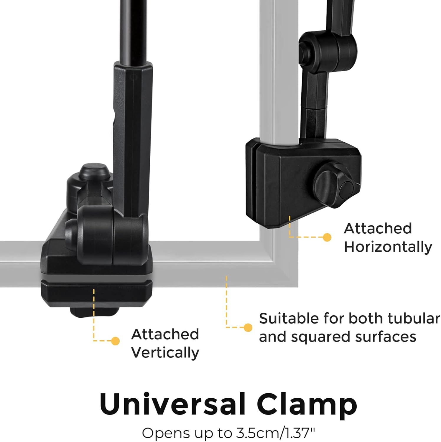 G4Free UPF 50+ Height Adjustable Chair Umbrella with Universal Clamp for Beach Chair, Golf Cart, Wheelchair, Stroller, Bleacher, Patio image number 3