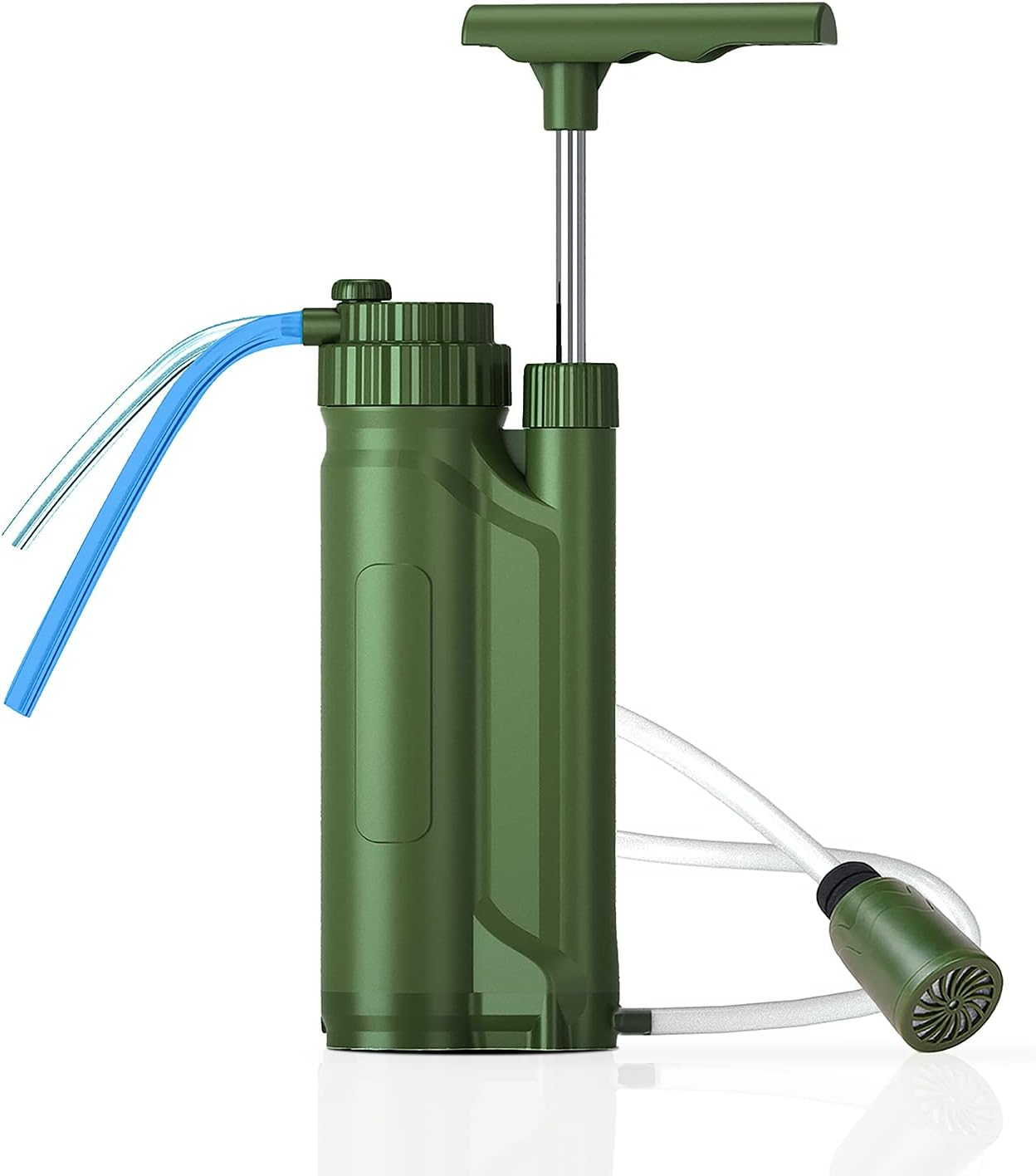 Portable Reverse Osmosis Water Filter Pump Outdoor Water Purification System Survial Gear for Camping Hiking Travel Emergency Preparedness