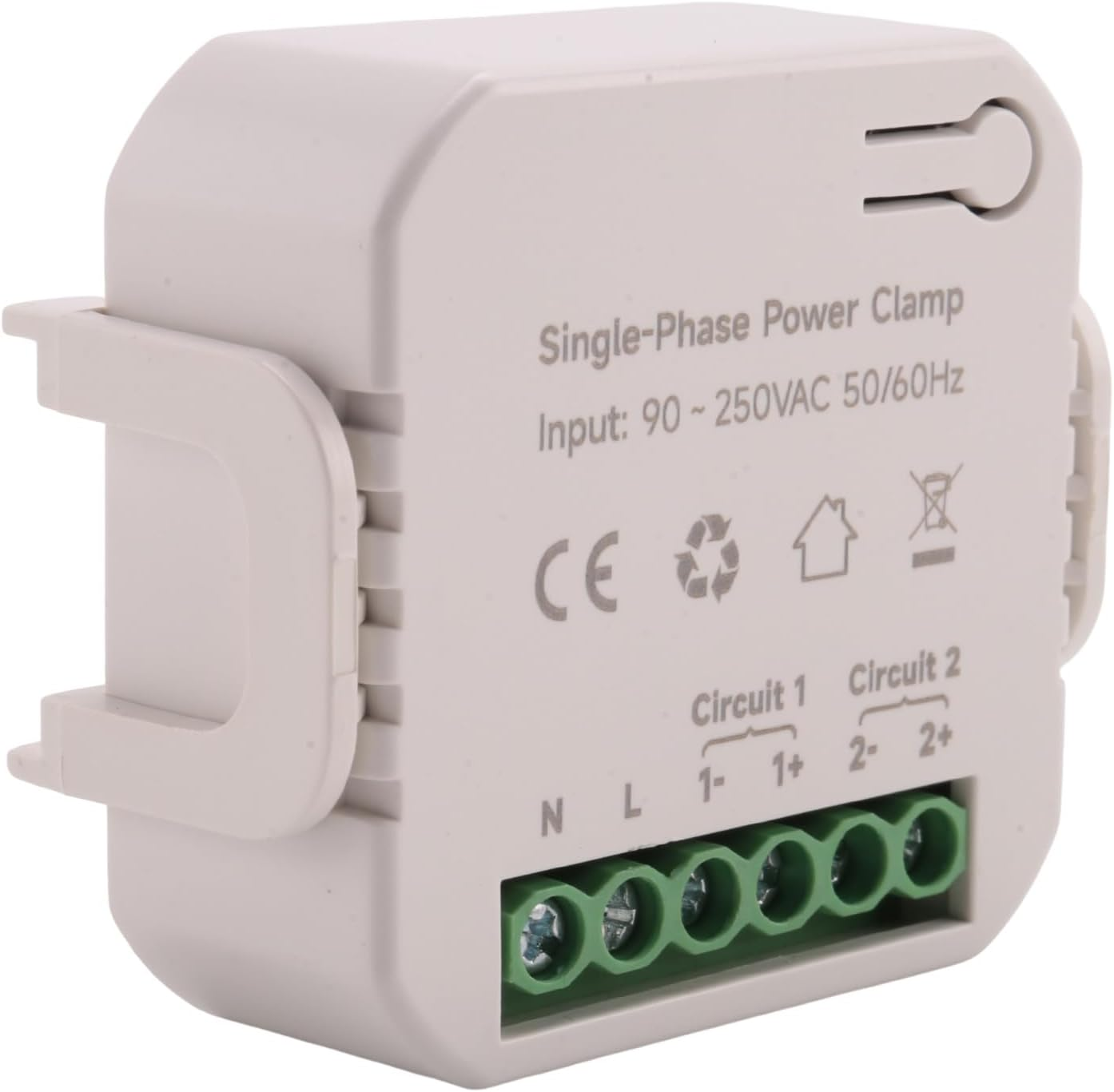 Ceahoify Tuya Smart Wifi Energy Meter 80A with Current Transformer Clamp Kwh Power Monitor Electricity Statistics 90-250V(2CT)