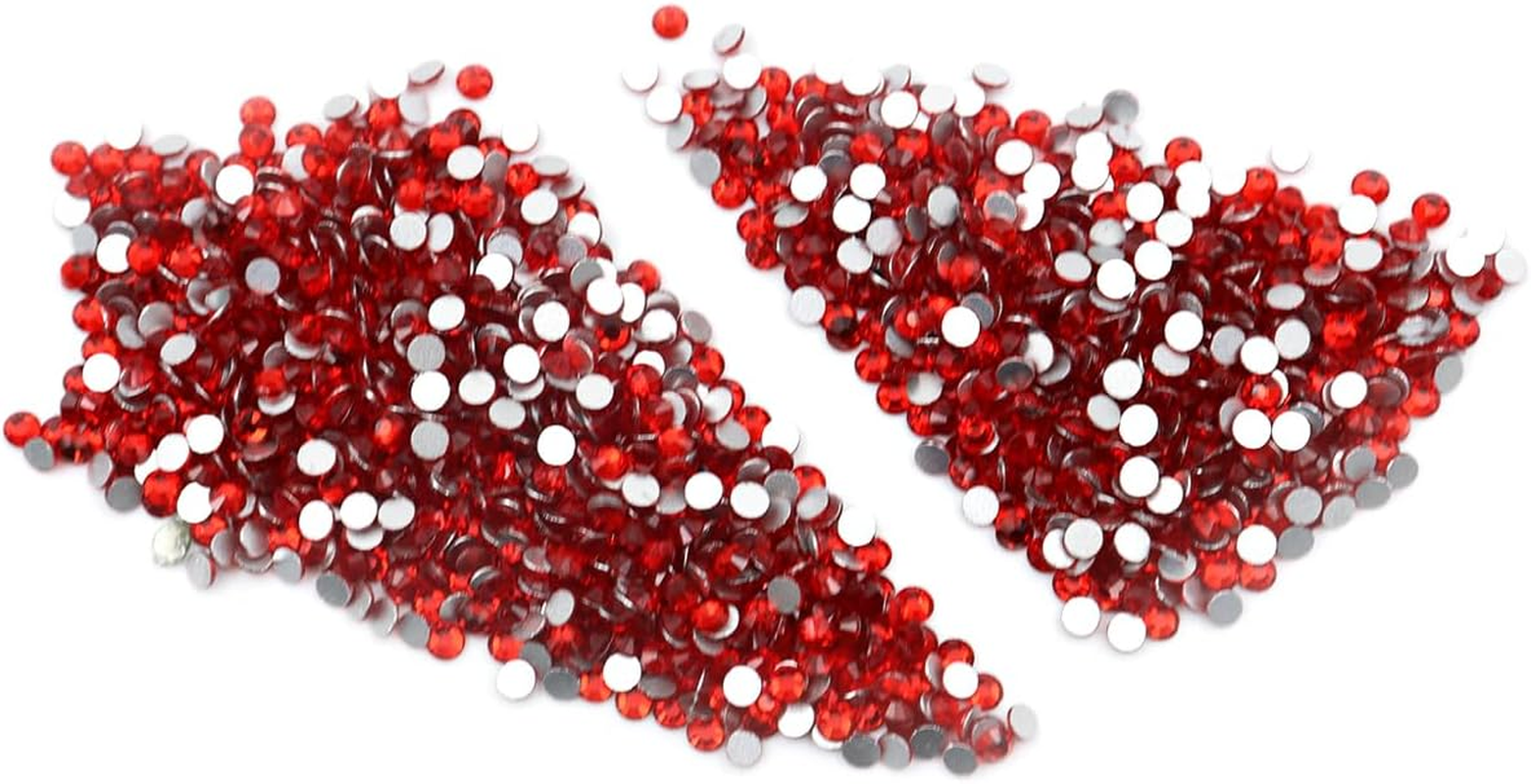 ANCLLO Crystal Flat Back Rhinestones for Crafts, Multiple Sizes, Non Hotfix and Hotfix Options image number 4