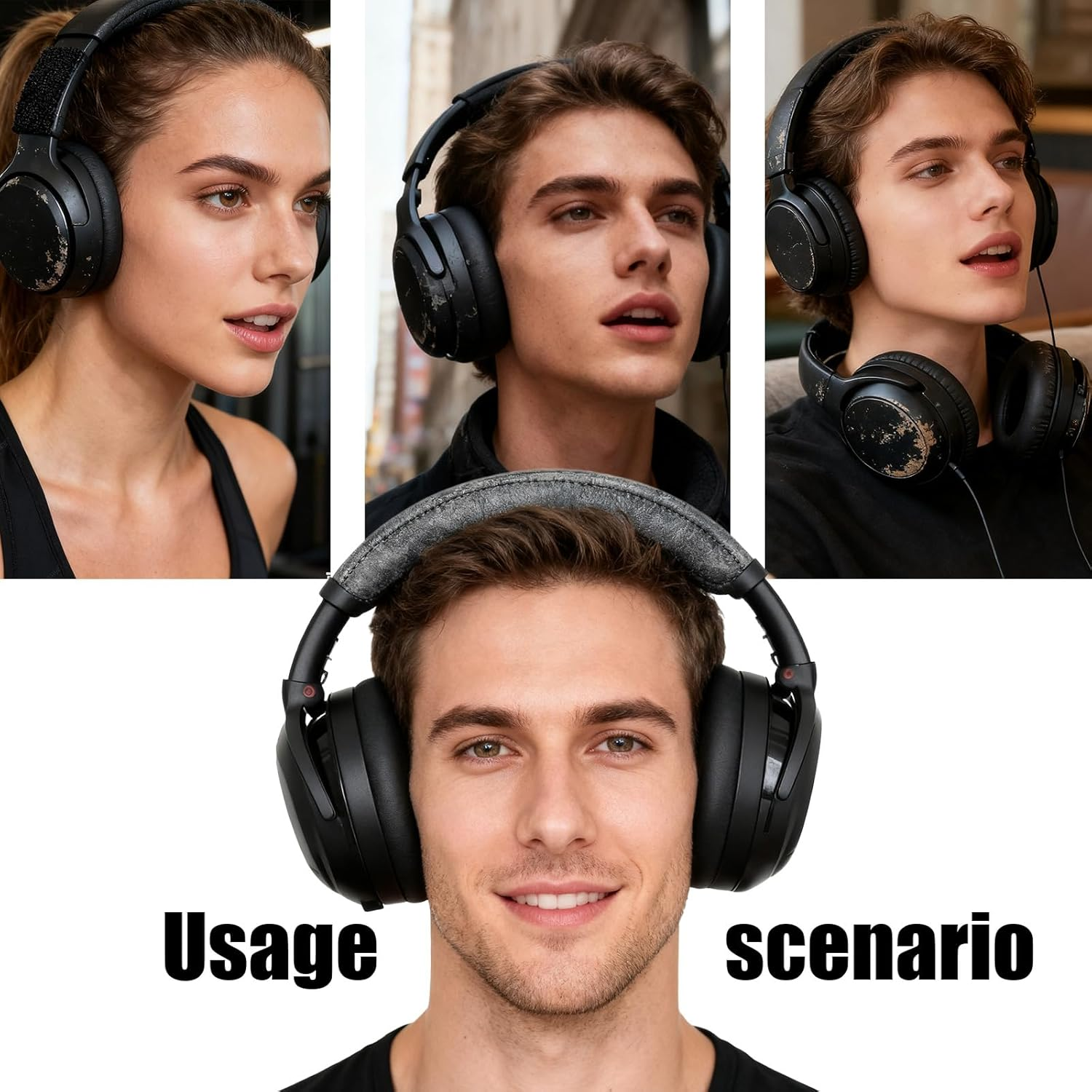 2 Universal Headband Covers, Suitable for Sony Wh-1000Xm5, Bose Quiet Comfort Qc25, Qc35Ii, Qc45, Beats Solo3, as Well as Headband Cover Accessories for Anker, Sennheiser, Jbl, Jabra, Edifier, Etc. image number 2