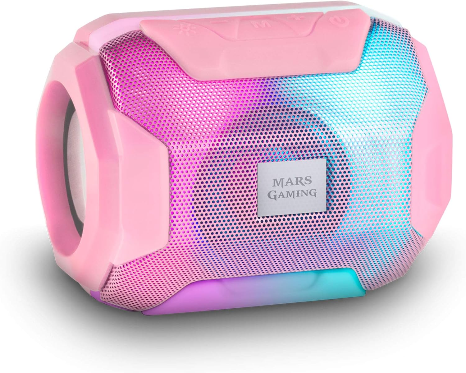 Mars Gaming MSBAXP Bluetooth RGB Speaker, Compact, 10W, Usb/Microsd/Radio, Pink image number 6