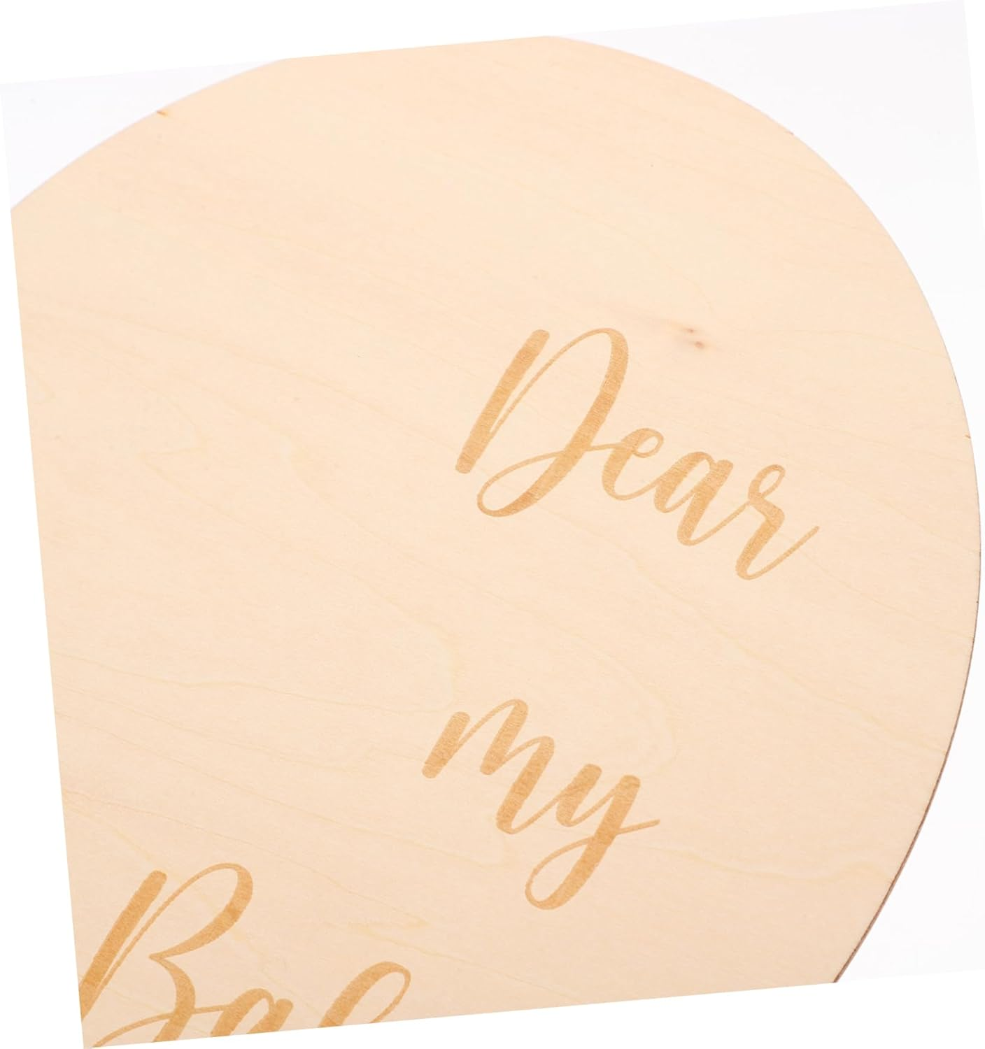 2Pcs Wooden Milestone Cards Monthly Growth Sign for Newborn Photography Creative DIY Prop for First Birthday Special Moments Recording image number 1