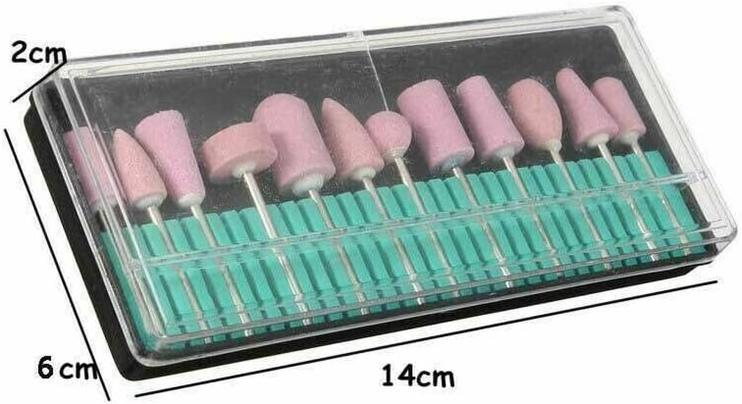 Leona Co 12PCS Women Nail Grinding Polishing, Nail Drill Bits Set Accessory, Polishing Buffing Wheel, File Heads Tools image number 5