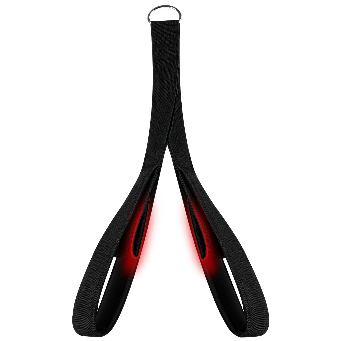 Tricep Rope Cable Attachment 23/29 Inch Two Rope Lengths in One Pull down Rope Exercise Machine Attachments Pulley System Gym Pull down Rope with D-Ring Black Blue Red image number 6