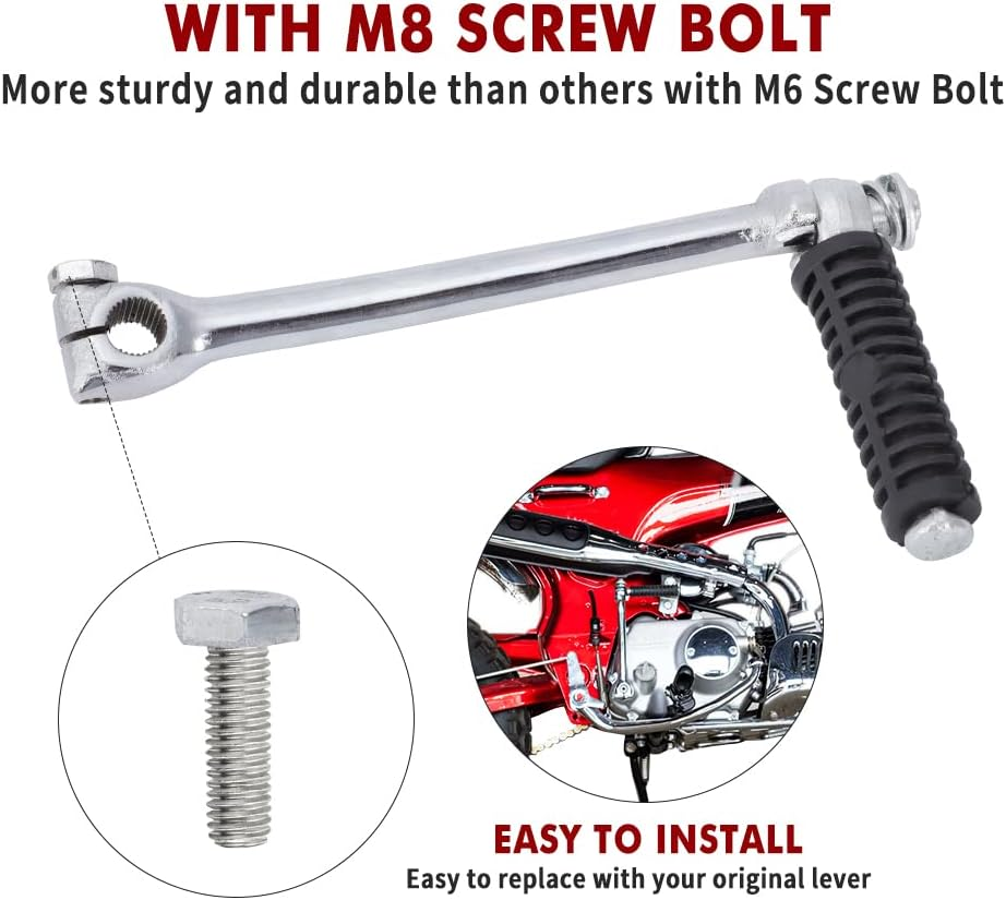 Motoparty Kickstart Lever Starter for Honda Z50 Mini Trail C70 CT70 SL70 XL70 CT90 S90 ST90 CS90 CS SL ST CT 70 90 Kick Starter Lever image number 5