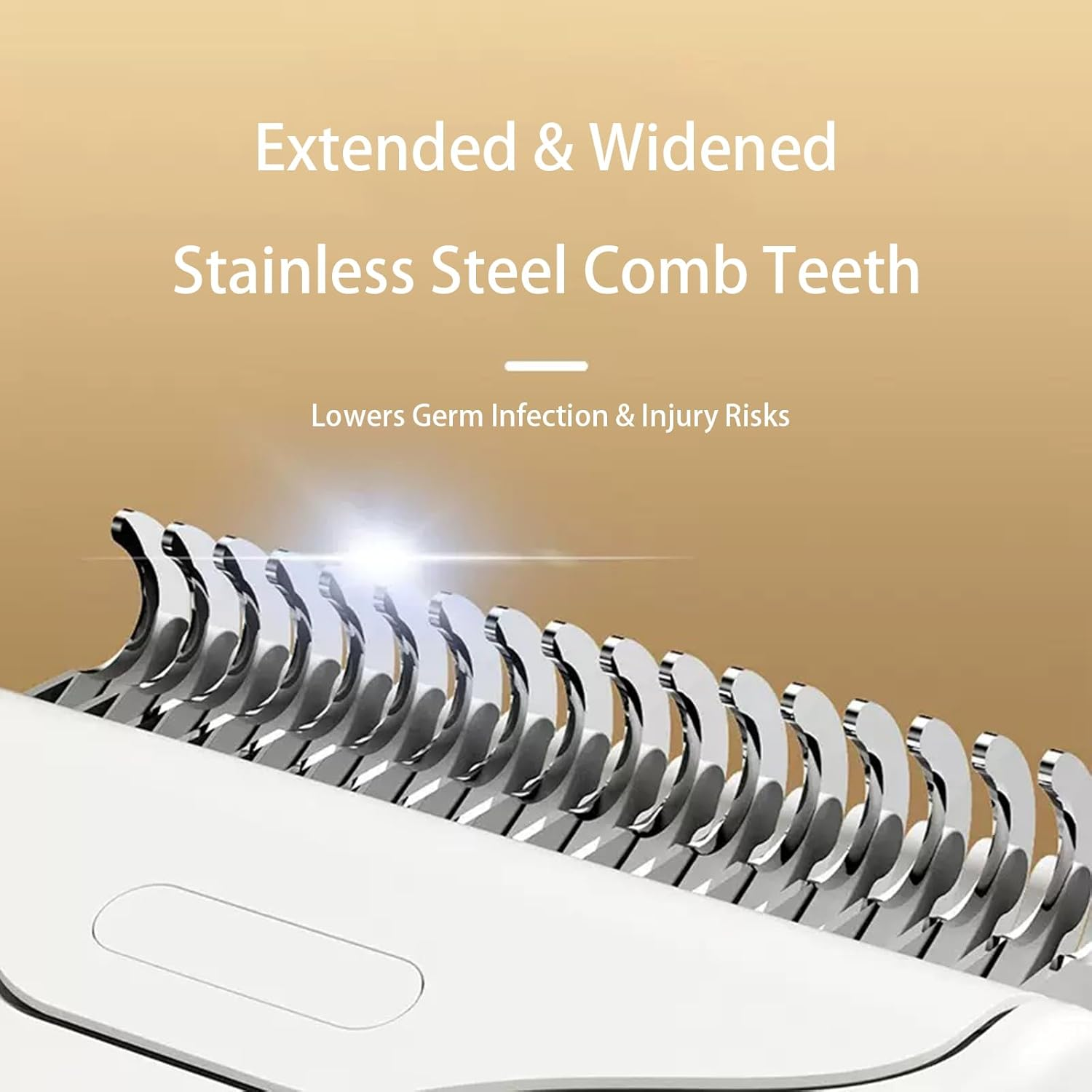 Pet Grooming Dematting Brush for Dogs & Cats,Professional Self-Cleaning Deshedding Tool,Removes Loose Fur,Reduces Tangles Shedding Matts in Medium & Long Hair,Safe & Skin Friendly Undercoat Rake Comb image number 6