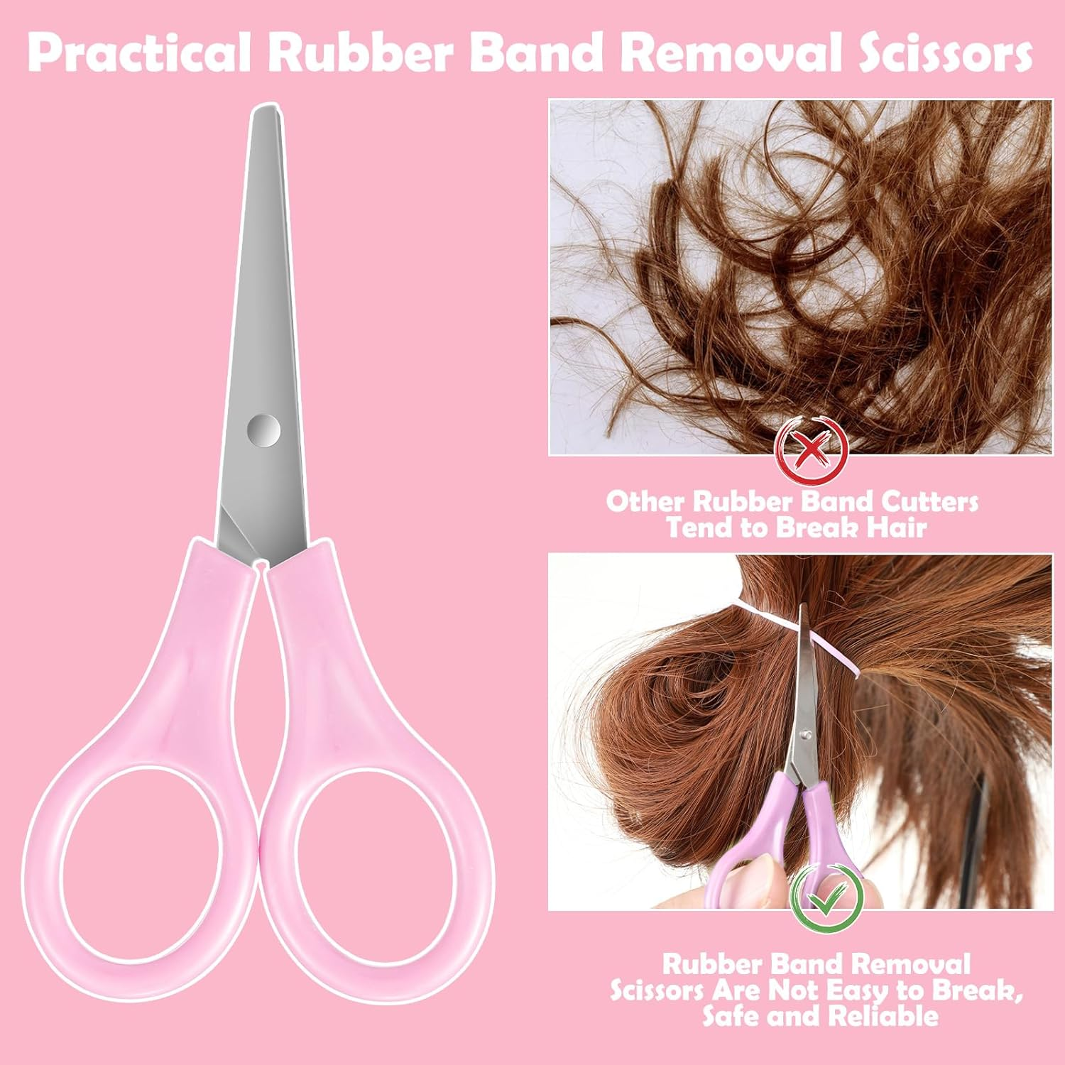 Hair Accessories Set - 1543 Pcs Elastic Bands in 20 Colors, Baby Ties, Tail Tools, Rat Tail Comb, Butterfly Clips with Organizer Box for Girls - Neutral Multicolor image number 4