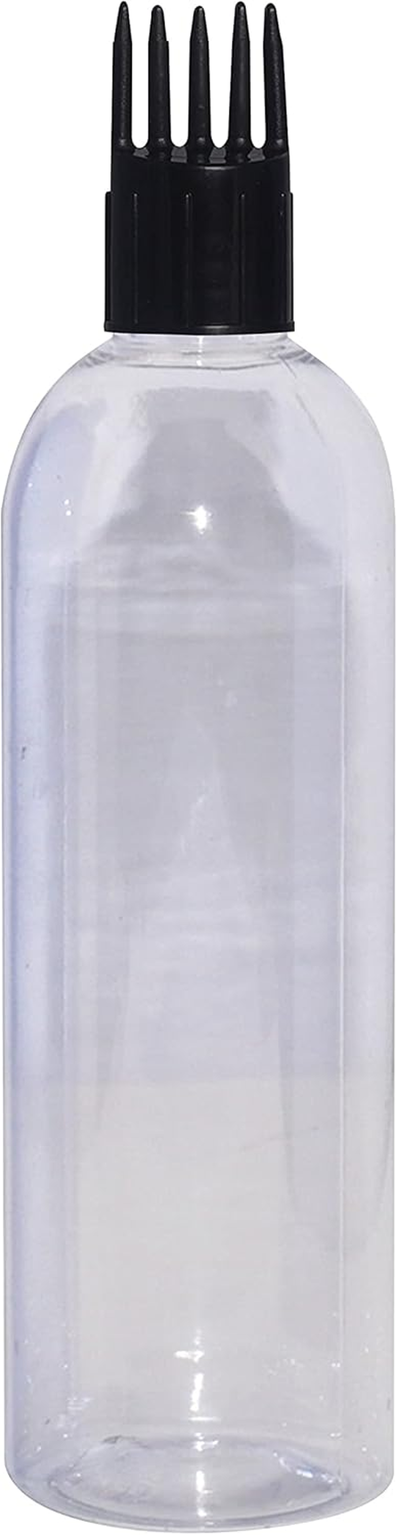 Zenvista Meditech 100Ml Transparent Bottle with Applicator & round Black Color Cap, Very Useful, for Hair Oil, Shampoo, Medicines (Pack of 5) image number 6