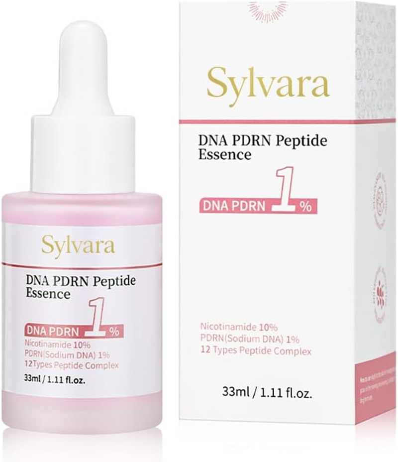 Pink Peptide 12 PDRN Serum with Salmon DNA PDRN 10,320Ppm 12 Peptides Niacinamide for Skin Glow, Hydrating Moisturizing, Firming, Uneven Skin Tone, Korean Skincare(33Ml) image number 1