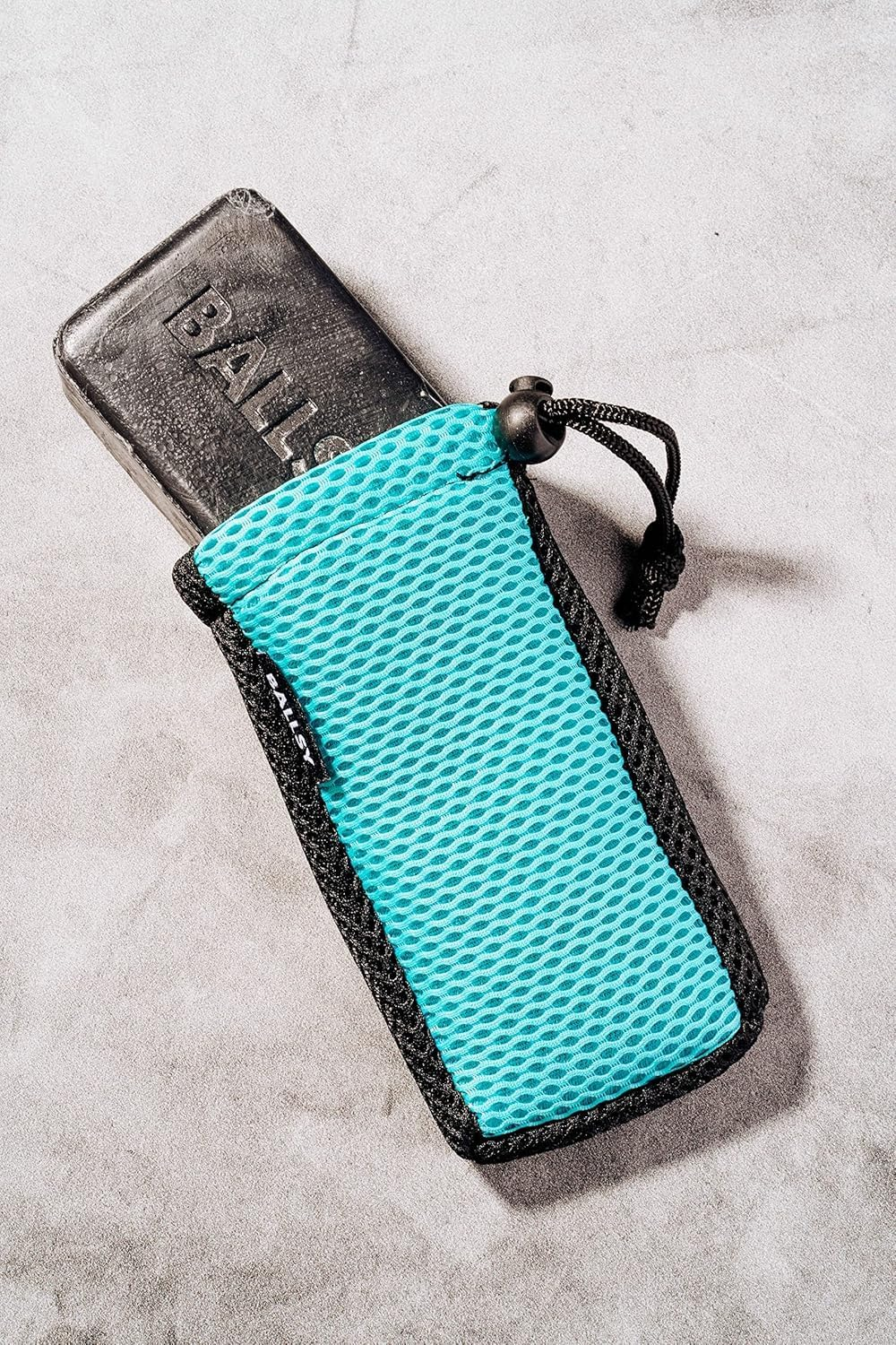 Ballsy Handy Shower Tool - Sud Sack Soap Pouch, Exfoliating Sponge for Baths and Showers - Compatible with Related Bars, Blue