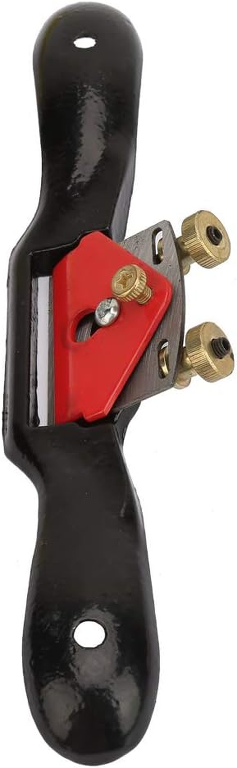 10 Inch Woodworking Plane Spokeshave, Steel Hand Trimming Tool with Double Screw Thickness Adjustment, for Curved and Irregular Wood Surfaces, for Woodworking Enthusiasts And image number 4