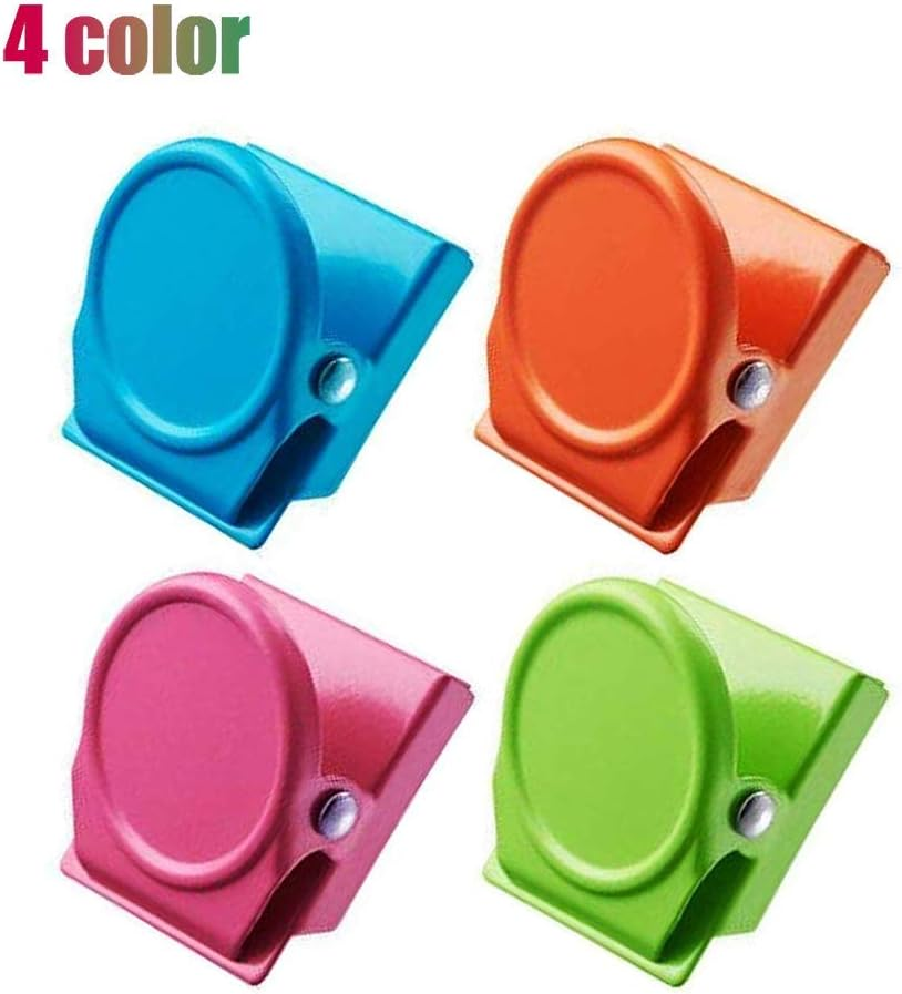 Dorischen 12Pcs/Set Candy Color Magnetic Metal Clips Refrigerator Whiteboard Wall Fridge Magnetic Memo Note Clips for House Office Use image number 6