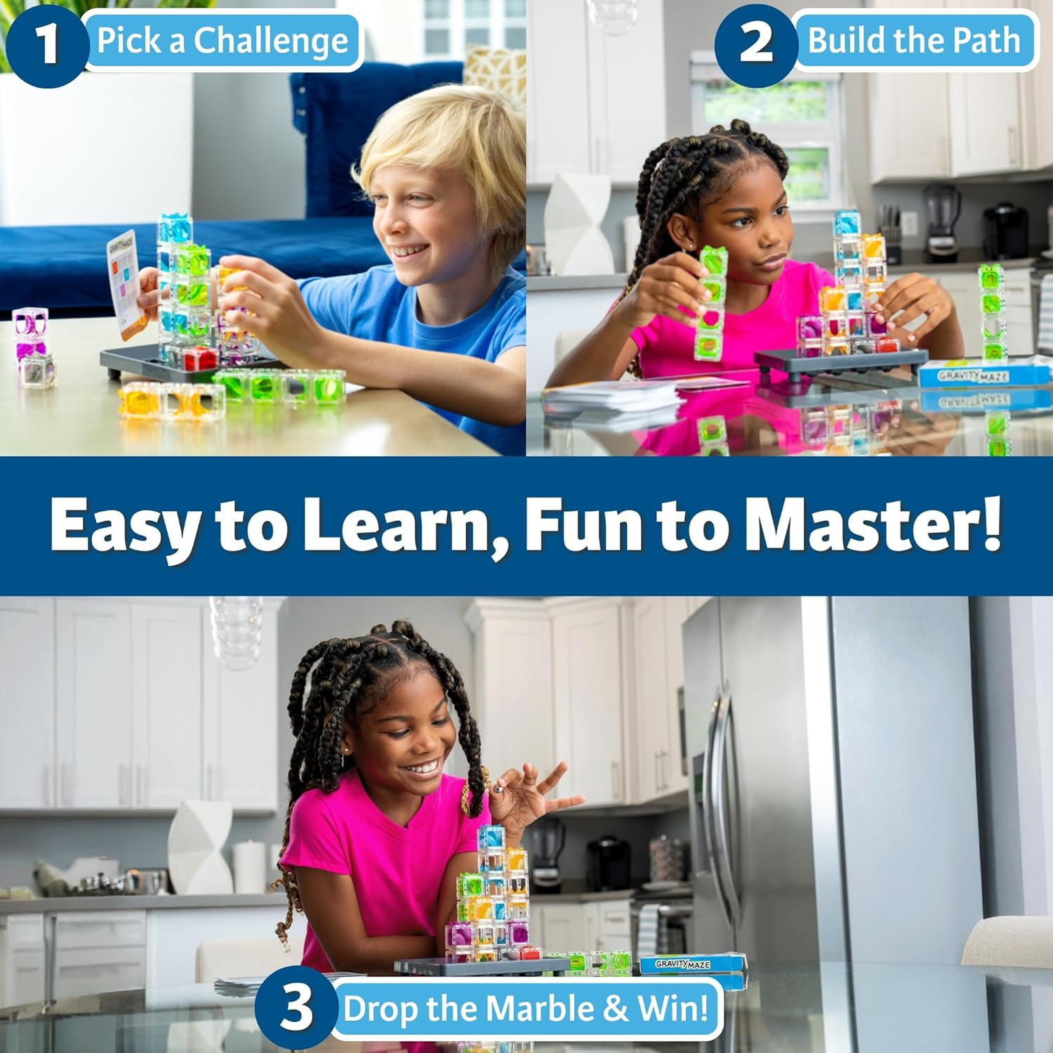 Thinkfun Gravity Maze Logic Game &ndash; STEM Puzzle & Brain Teaser for Kids & Adults Age 8+ image number 4