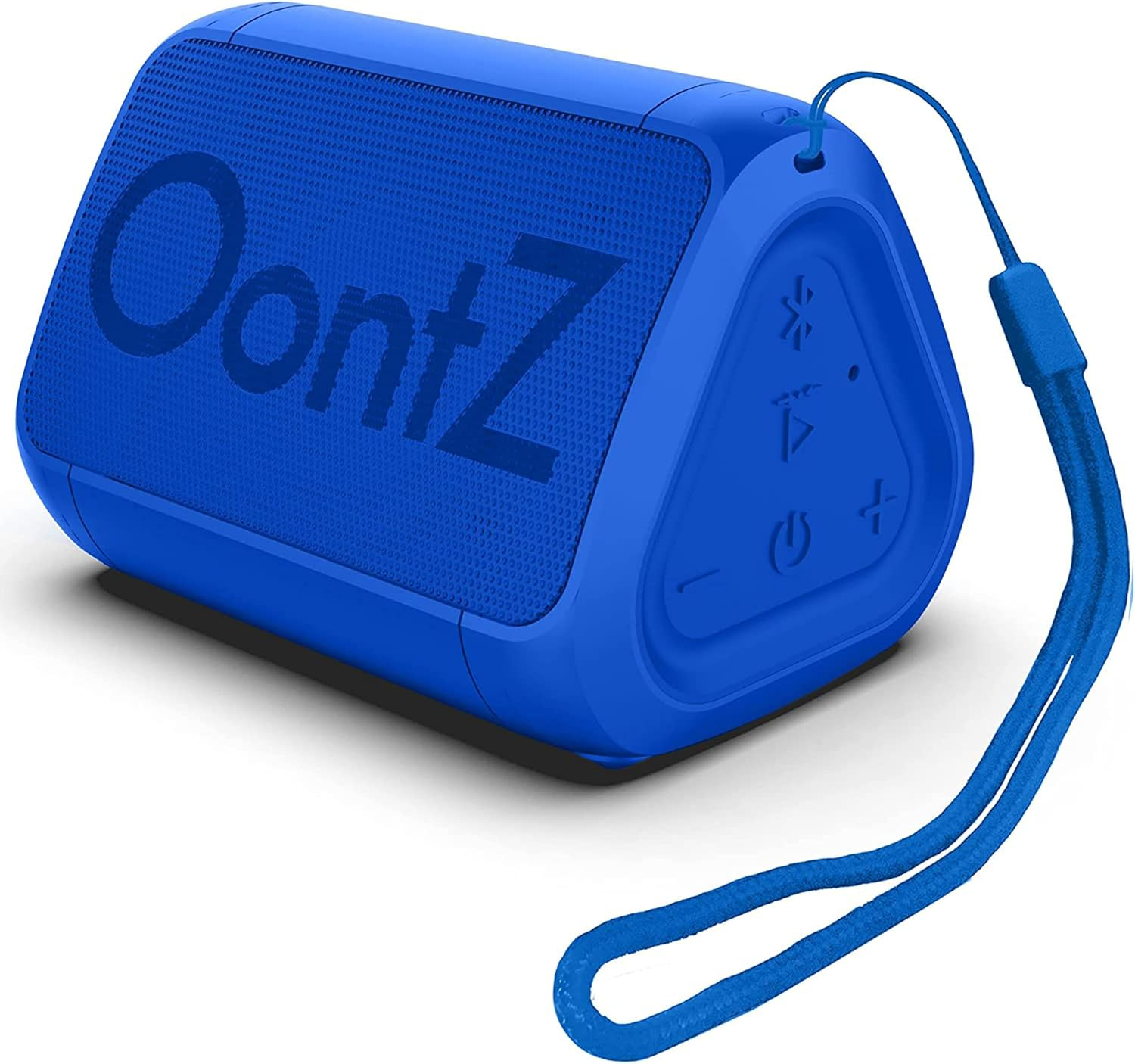 Oontz Angle Solo : Super Portable Bluetooth Speaker Compact Size Delivers Surprisingly Loud Volume Bass 100' Wireless Range, IPX-5 Splashproof Perfect Travel Speaker White Lanyard