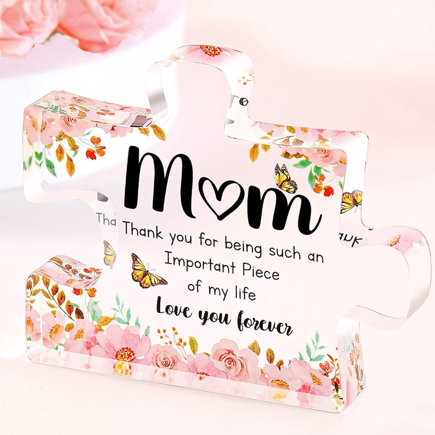 Gifts for Mum, Delicate Mum Gifts from Daughter Son, for Mum - Acrylic Puzzle Plaque, Birthday Mum, Mothers Day Women image number 5