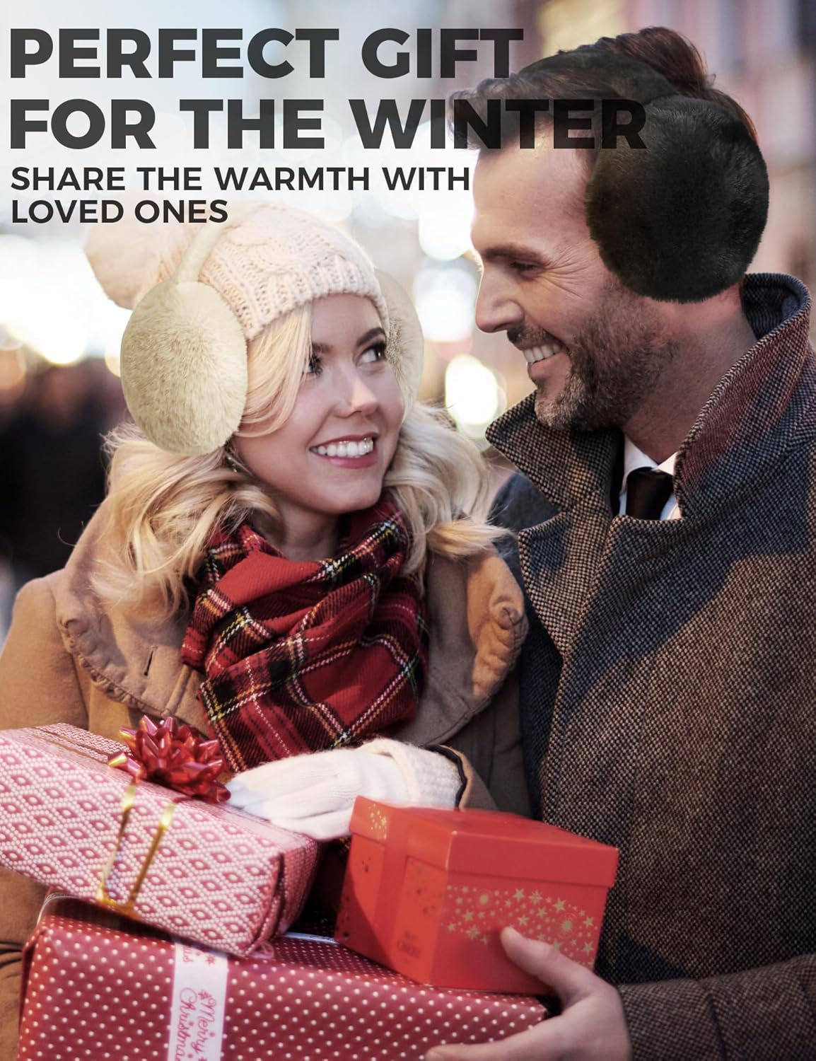 Buauty Ear Muffs Winter Women Men Soft Earmuffs Cute Ear Covers Cold Weather Fluffy Ear Warmers Headband Winter Accessories - Grey image number 4