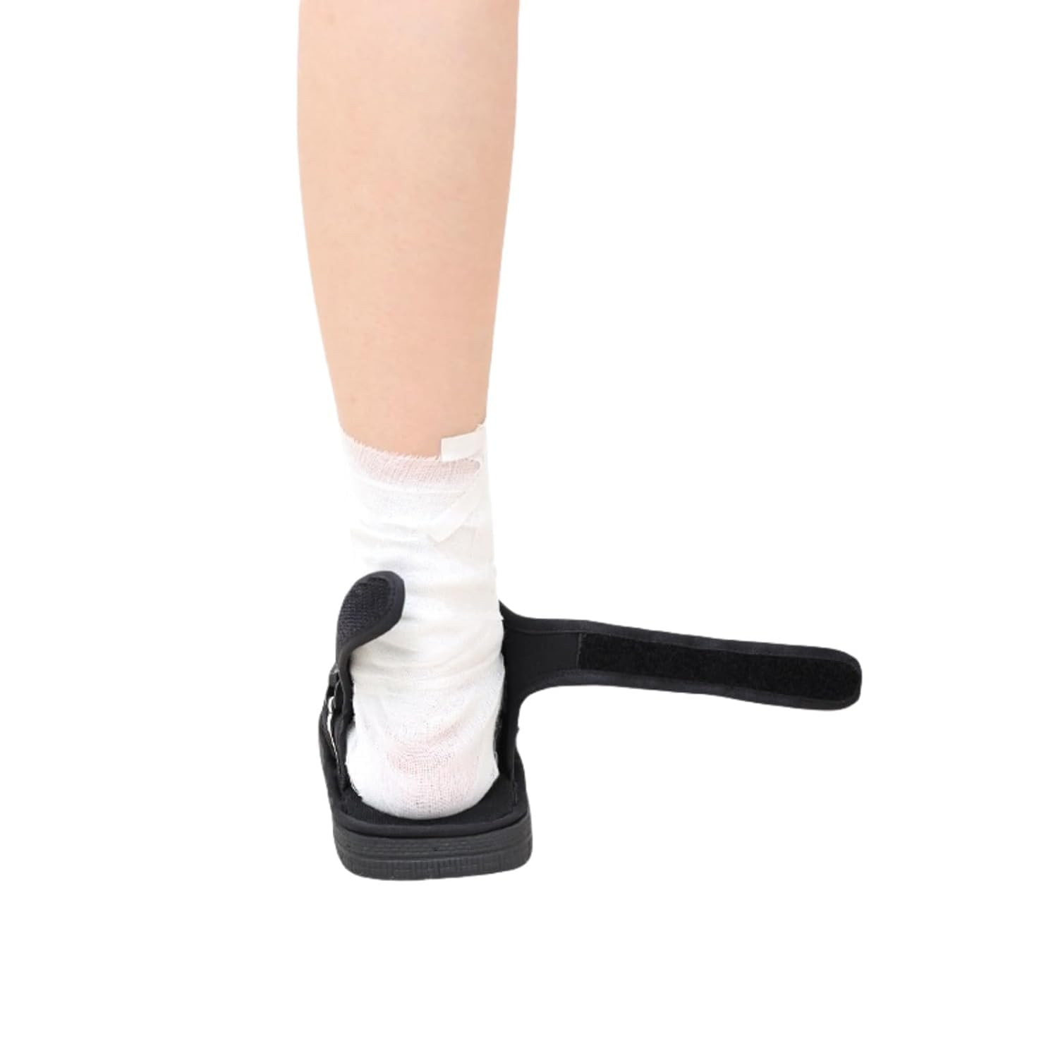 GREUS Post Op Shoe with Waterproof Leg Cast Cover, Adjustable Walking Boot Recovery Plaster Cover Medical for Foot Injuries Sprained Ankle Broken Toe Surgery Kids Women Men Black X-Large image number 2