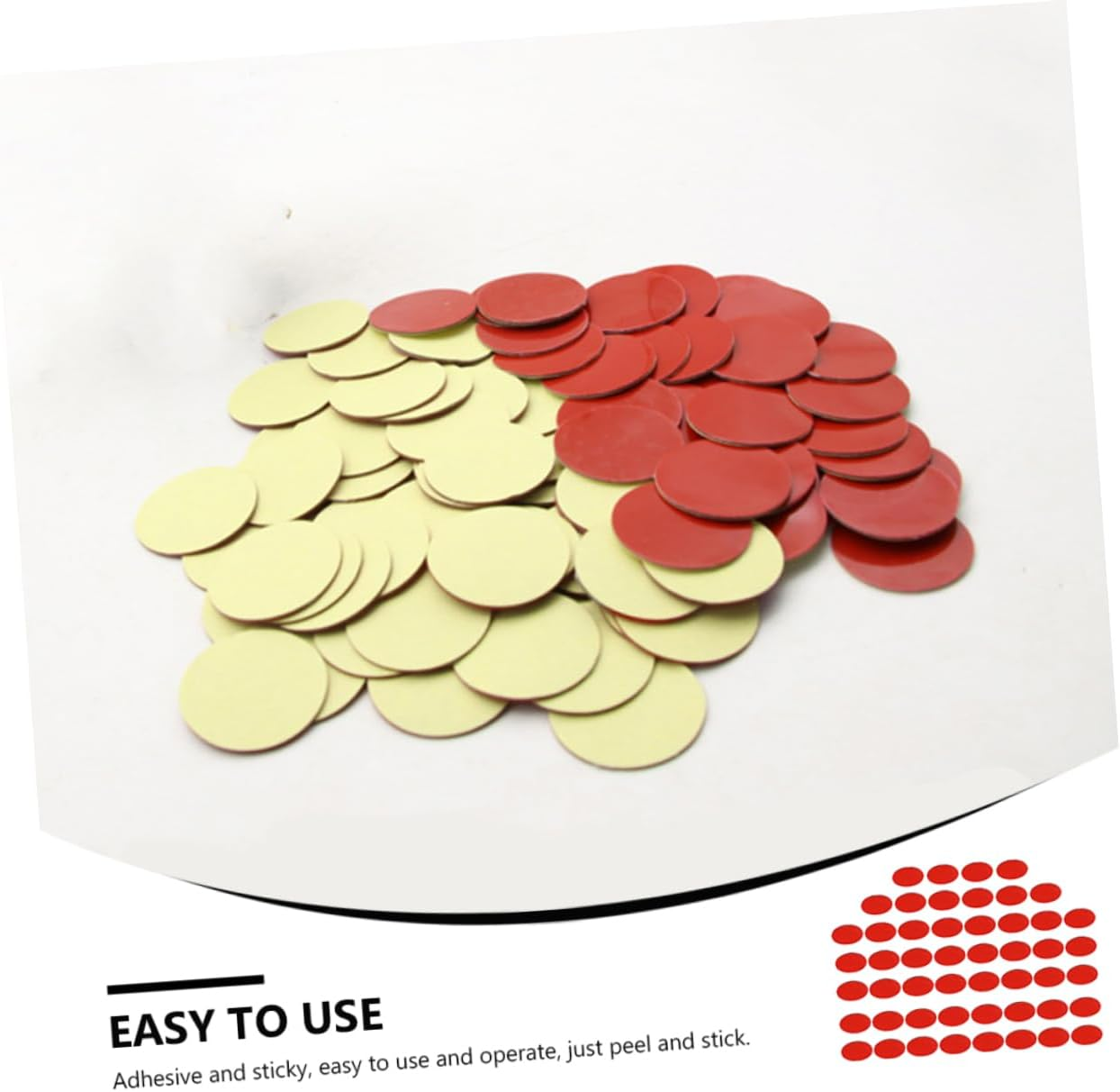 ULTECHNOVO 50Pcs round Double Sided Stickers for Car Perfume Seat Fixing Car Ornament Accessories Strong Mounting Tapes for Easy Application