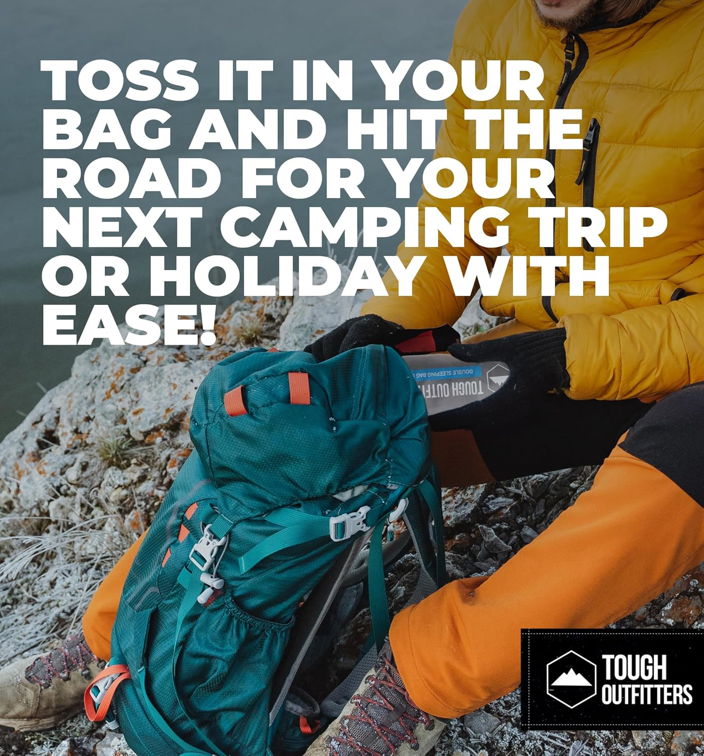 Tough Outdoors XL Sleeping Bag Liner - Travel Sheet & Sleep Sack for Adults - Lightweight & Ideal for Camping, Traveling, Hotels & Backpacking - Smooth & Breathable image number 6