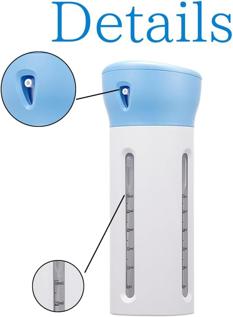 4 in 1 Travel Dispenser Bottle - Leak-Proof Travel Containers Bottles Toiletries Shampoo Lotion Gel Set, Refillable Travel Bottles for Air Travel Hiking Road Trip Toiletries