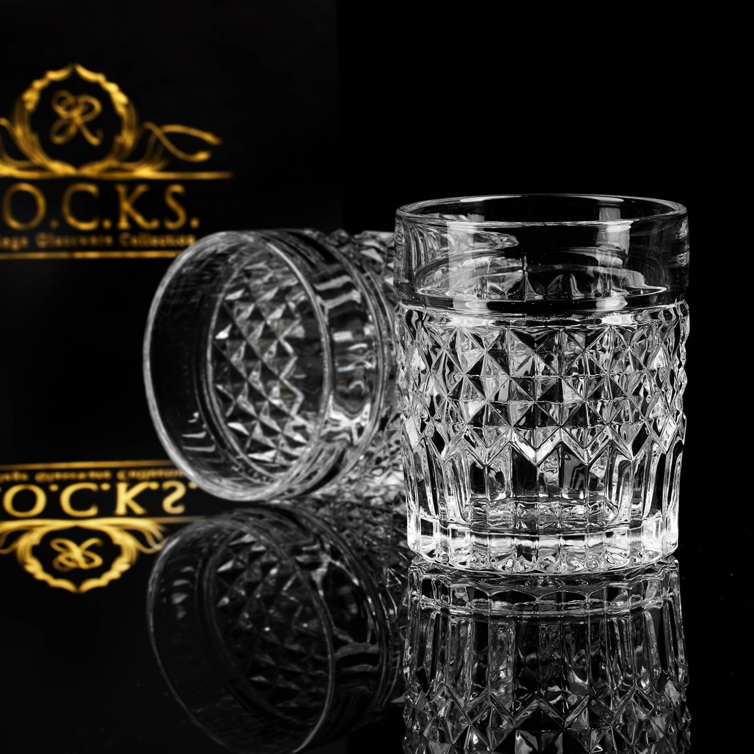 Set of 4 Prestige Whiskey Glasses by Rocks