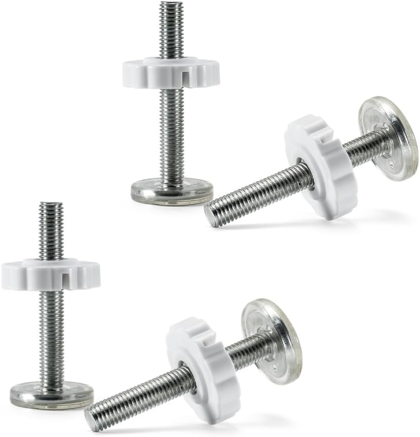 4 Pack Baby Gate Replacement Parts Threaded Spindle Rod Accessory Screw Bolts Kit Fit for All Pressure Mounted Gates (80Mm) Baby Gates Pet Gates Spindle Rods 10Mm(M10) image number 5