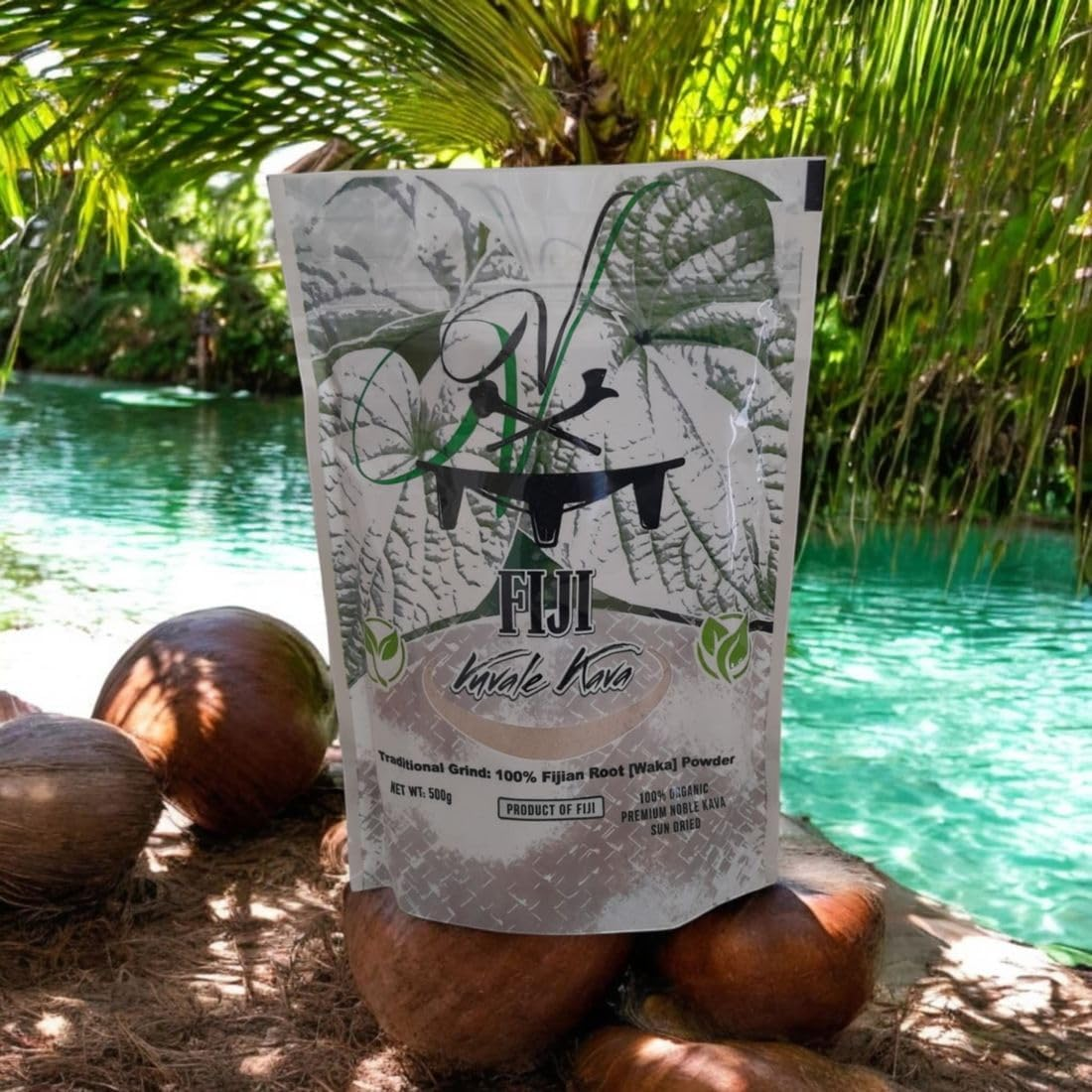 Fiji Vuvale Kava - Premium Noble Kava! Traditional Grind: 100% Organic, Fijian Root [Waka] Powder - 500G "Lab Tested Kava: Quality You Can Trust" image number 5