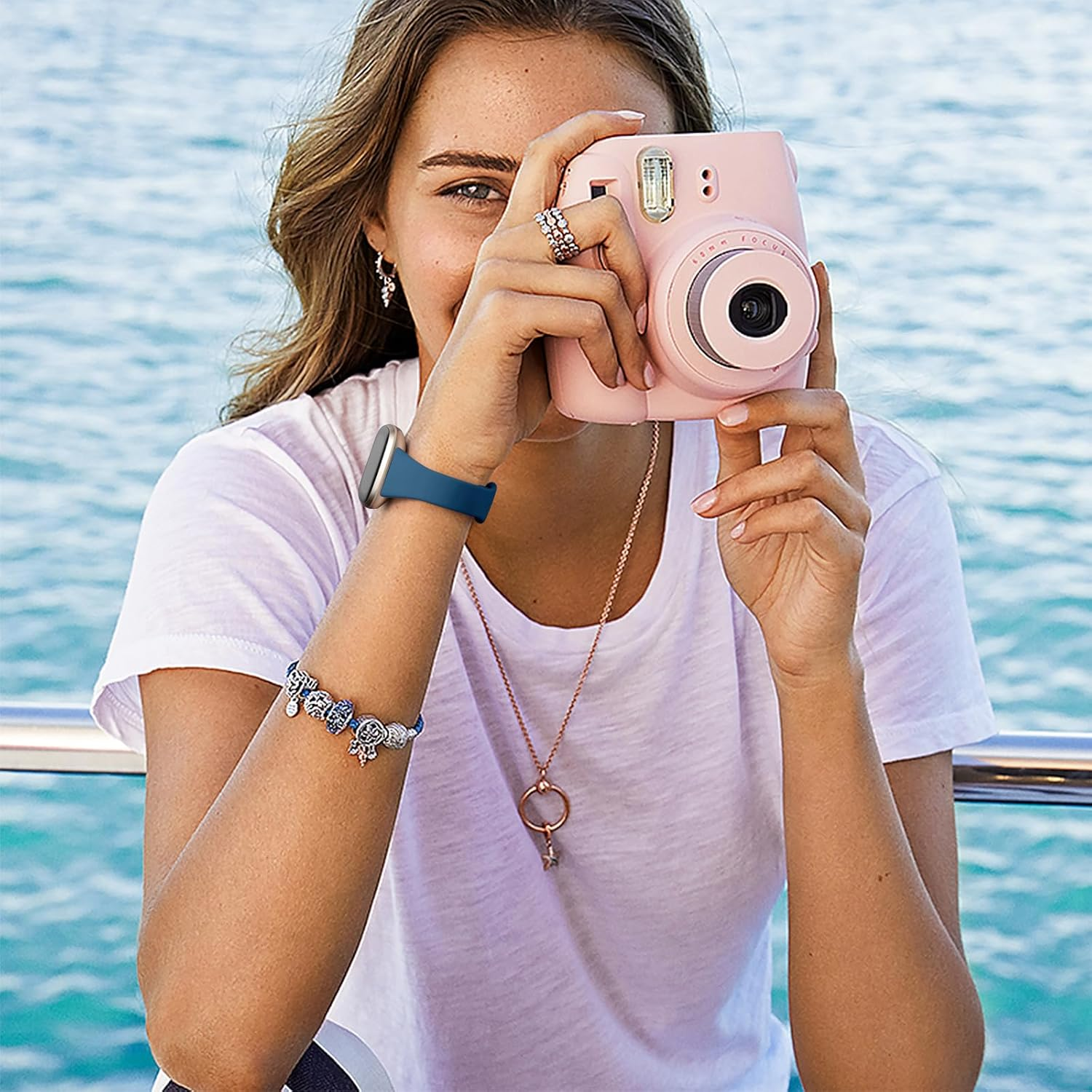 Getino Slim Band Compatible with Fitbit Sense 2/ Sense Bands/Versa 4/ Versa 3 Bands Women Men, Silicone Sport Accessories Thin Band for Fitbit Sense/Sense 2/ Versa 4/ Versa 3