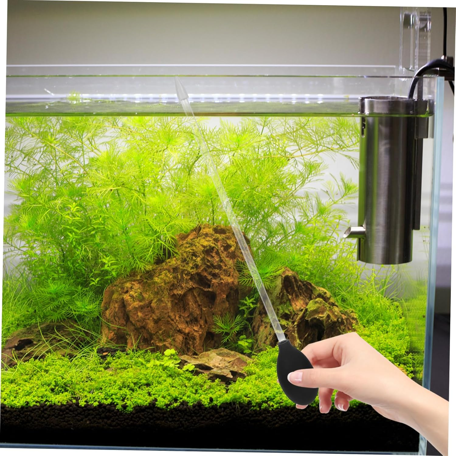 Kisangel Feeder Tube 30Cm Coral Aquarium Dropper for Saltwater Tanks - Silicone Sucker & Transparent Acrylic Tube - Professional Aquarium Maintenance image number 1