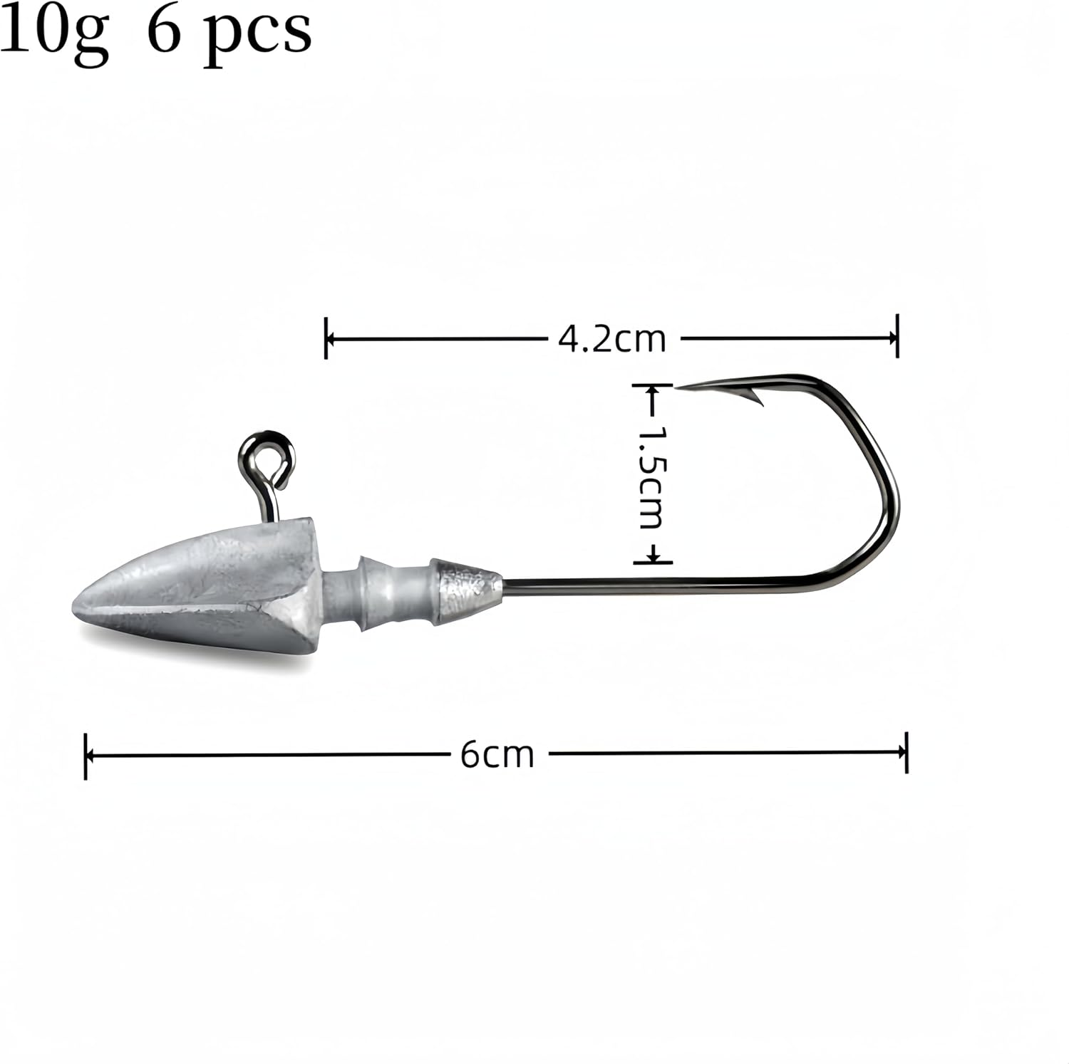 DAYUYUE 30Pcs Fishing Jig Heads Kit 3.5G 5G 7G 10G 14G with Tackle Box Soft Bait Hooks for Freshwater Saltwater Lures