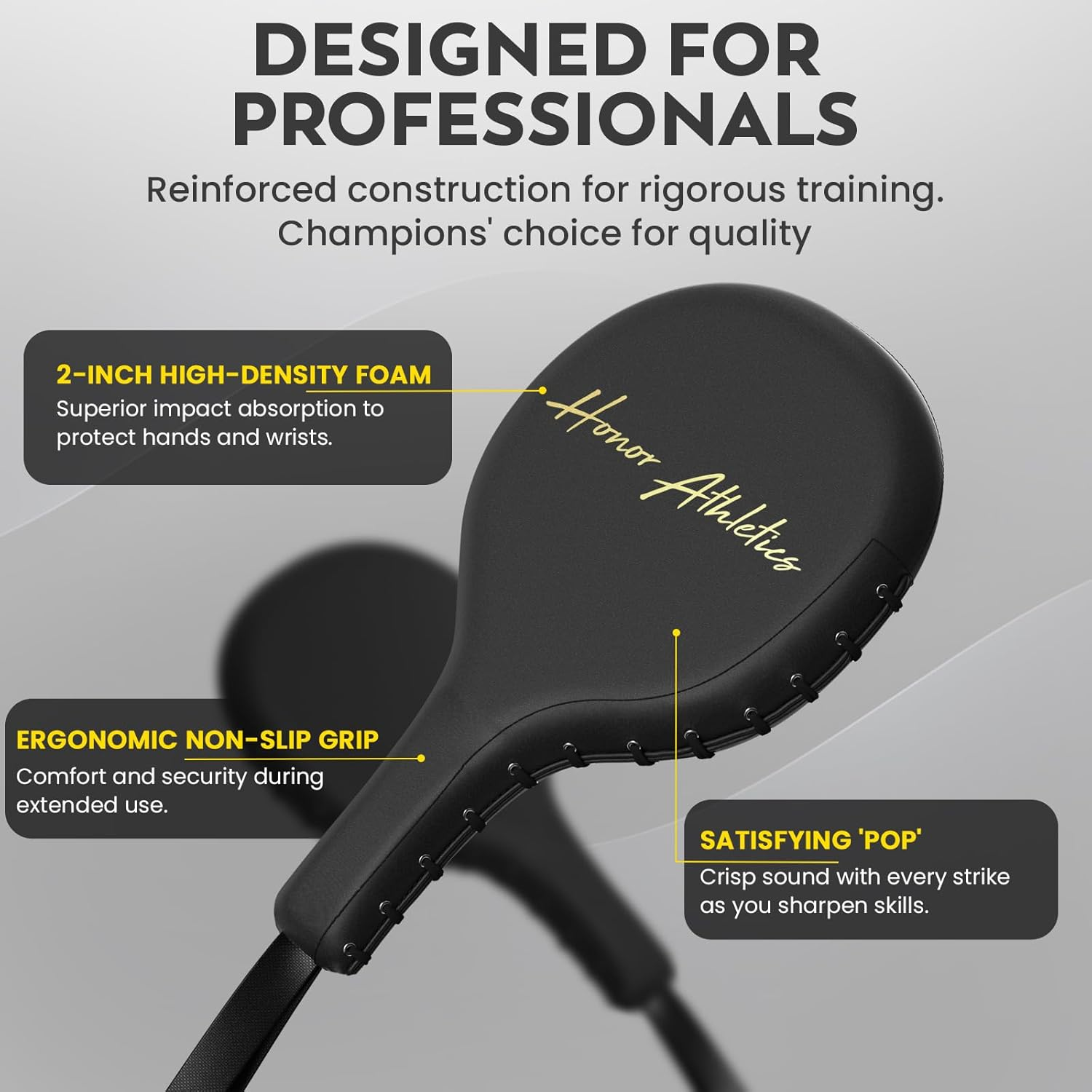 Honor Athletics Professional Boxing and MMA Punching Paddles (Pair)