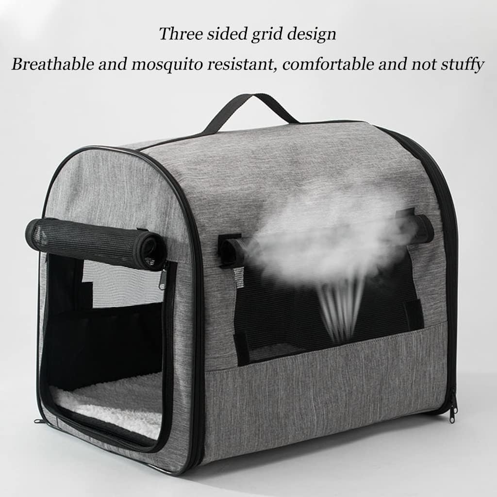 All-Season Dog Kennels Vehicle-Mounted Dog Houses Small Dog Houses Indoor Cat Houses, Pet Supplies(Color:Brown,Size:37 * 30 * 30Cm) image number 2