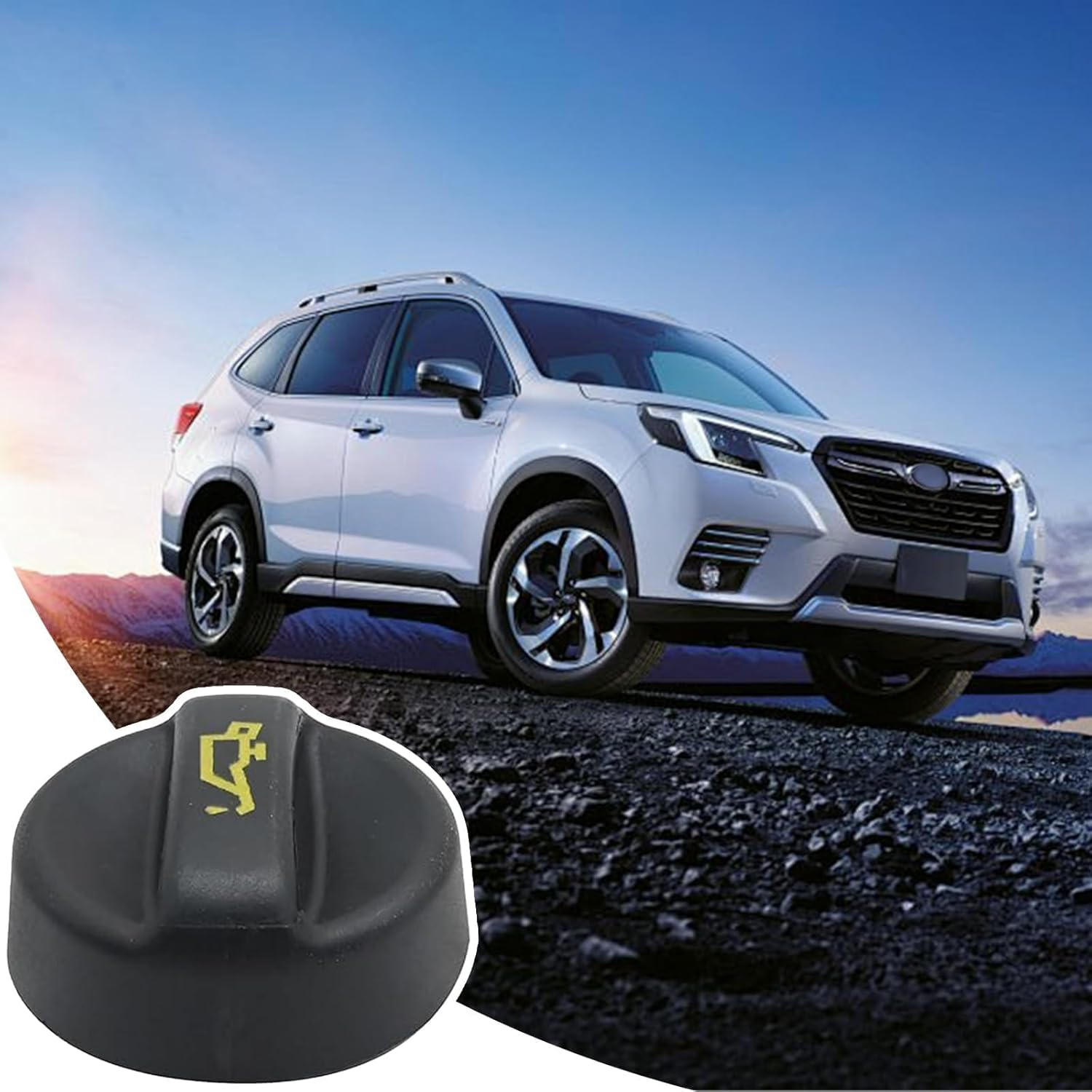 HARY Oil Filler Cap Replacement for Peugeot 208, Engine Oil Filler Cap Seal, Compatible with 1007 107 206 207 307 308, Durable Engine Oil Filler 9670015080 9675477380 image number 4