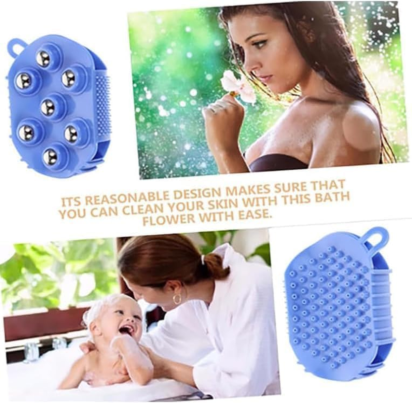 Lymphatic Gloves for Women - Lymphatic Drainage Massage Gloves with 7 Metal Roller Balls, 360 Degree Handheld Massage Tool for Neck Back Legs Muscle Relief, Beauty Roller Body Care Massager (Green)