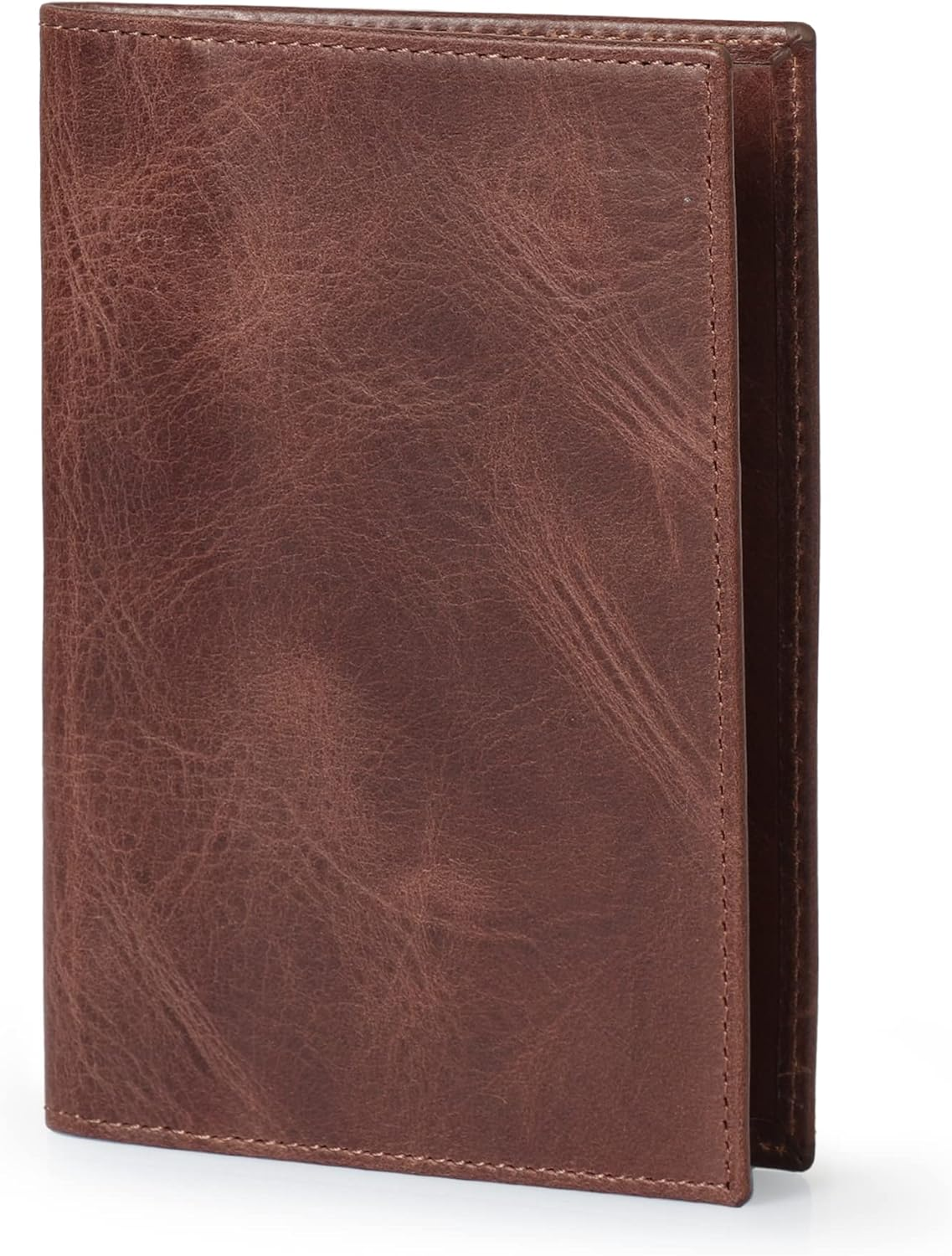 Otto Angelino Real Leather Passport Wallet - RFID Blocking and Baggage Tag - Unisex