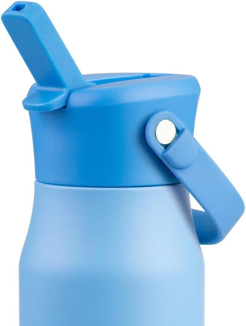 Oasis Stainless Steel Double Wall Insulated 'Jnr' Drink Bottle W/Sipper 400Ml - Blue image number 2