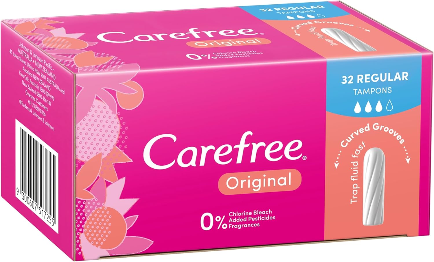 Carefree Standard Original Regular Tampon (Pack of 32) image number 3